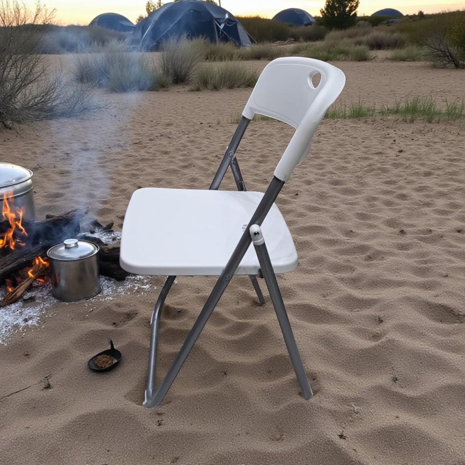 Durable Folding Chair – Lightweight Portable Plastic Seat with Strong Metal Frame for Home, Office, Events, and Outdoor Use - Damoo