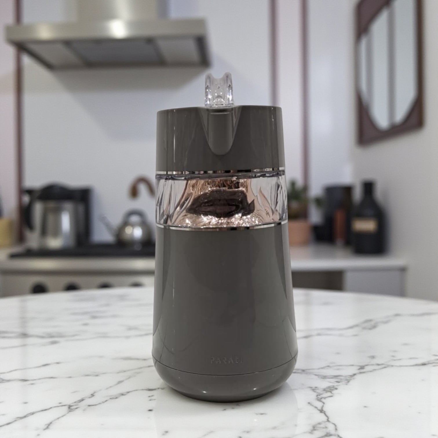 PARATI Premium Plastic Jug – Elegant Grey Water Pitcher with Transparent Design & Lid | BPA-Free, Heat-Resistant, Capacity for Home, Kitchen, and Office - Damoo