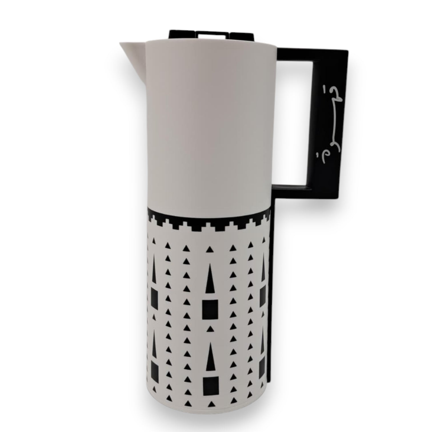 Crystal House 1.0 Liter Premium Arabic Vacuum Flask – Double Wall Insulated Coffee & Tea Thermos with Secure Flip Lid, Traditional Pattern Design & Ergonomic Handle – Perfect for Home, Office, Travel & Gifting - Damoo