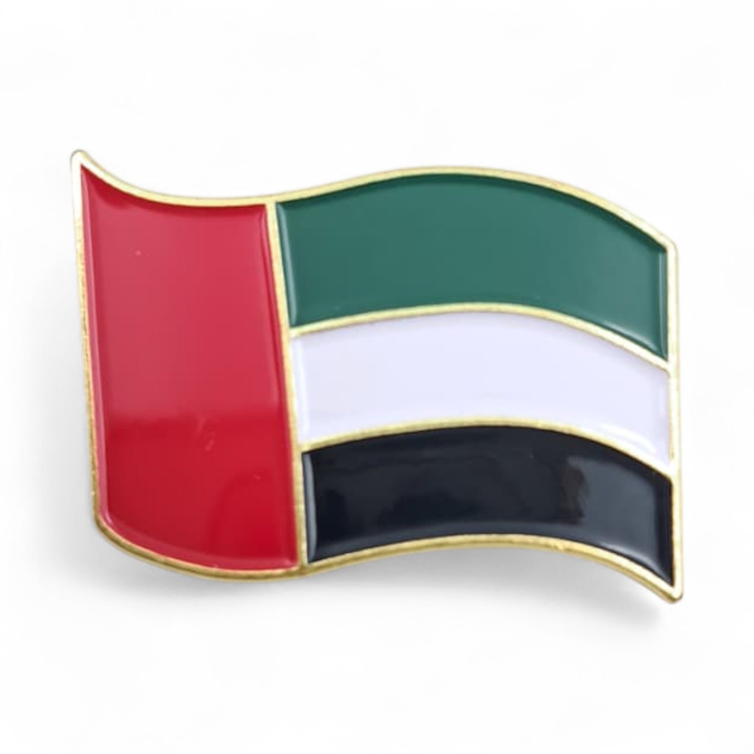 UAE National Flag Metal Badge – Premium Enamel Lapel Pin with Waving Flag Design for National Day, Flag Day, and Official Events - Damoo