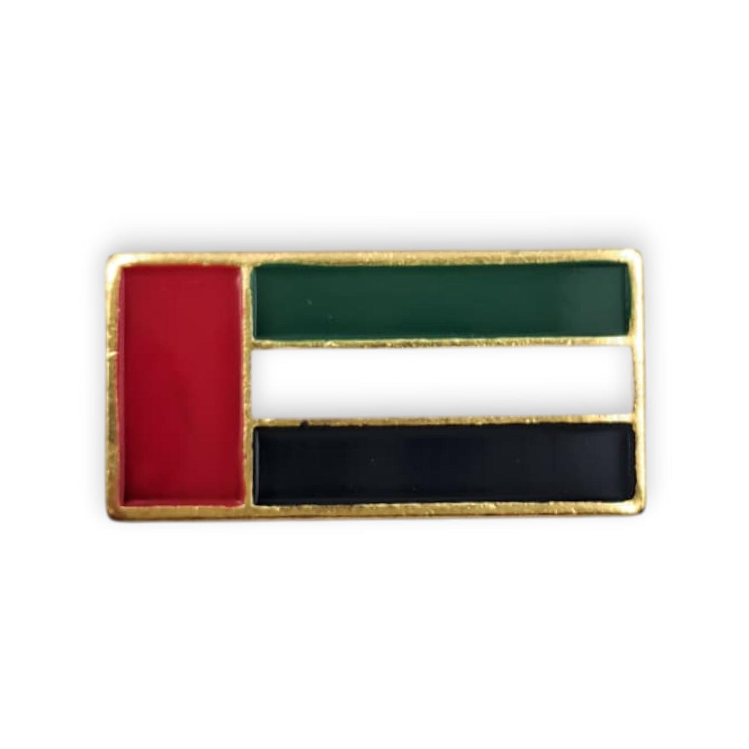 UAE Flag Magnetic Badge – Premium Gold Metal Lapel Pin for National Day & Flag Day Celebrations | Patriotic Accessory for Men & Women - Damoo