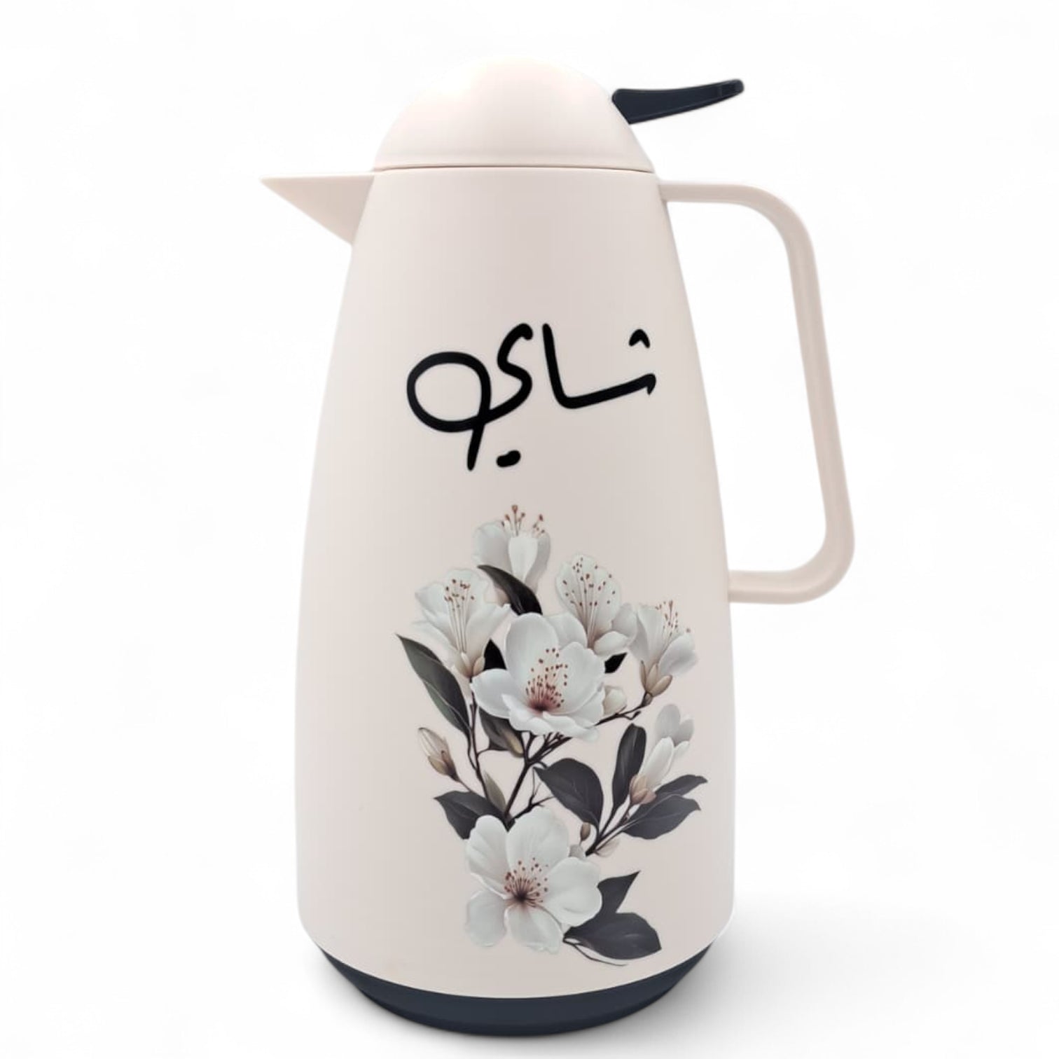 Crystal House Floral Thermos Flask for Tea – Elegant Flower Print Insulated Flask 1L | Heat Retention Vacuum Jug | Durable & Stylish Serving Pot for Home, Office, or Gatherings