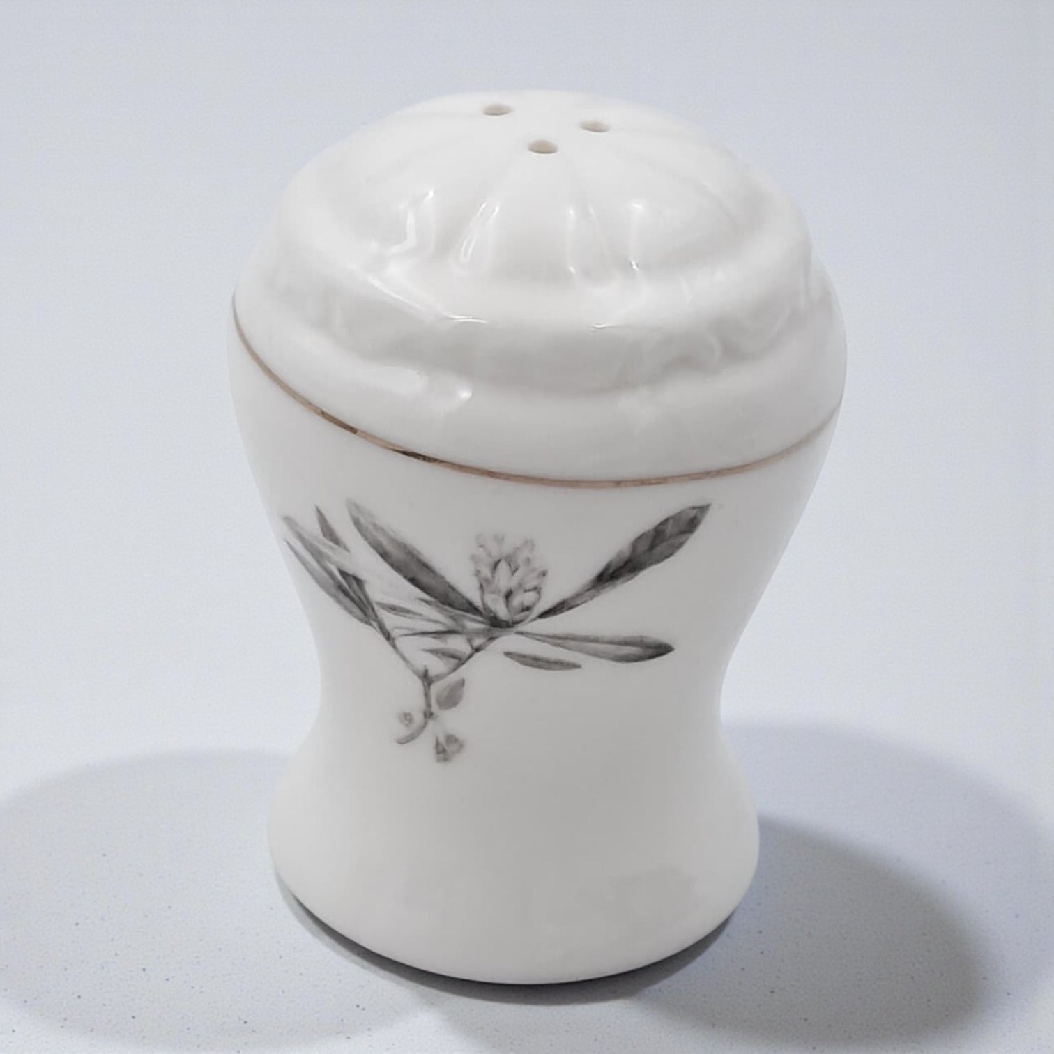 Solecasa Porcelain Salt & Pepper Shaker Set – Elegant Modern Bone China with Floral Design | Decorative Tabletop Seasoning Set