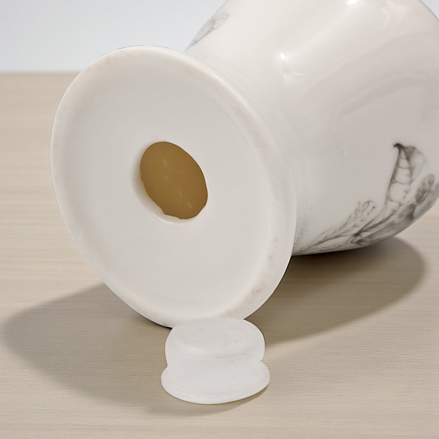 Solecasa Porcelain Salt & Pepper Shaker Set – Elegant Modern Bone China with Floral Design | Decorative Tabletop Seasoning Set