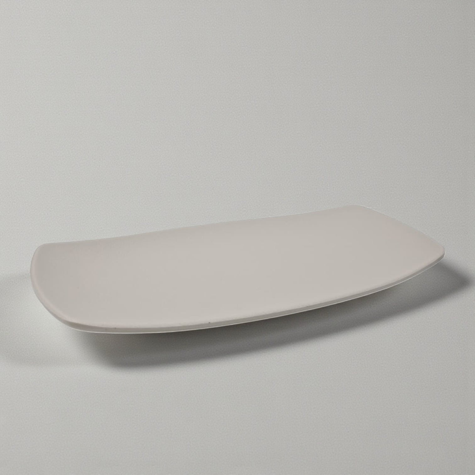 Edge Premium Melamine Rectangular Serving Plate – Modern Beige Platter, 25cm & 41cm – Unbreakable Heat-Resistant Tableware for Home, Hotel & Restaurant – Perfect for Desserts, Appetizers, Sushi, Breakfast & Buffet Display