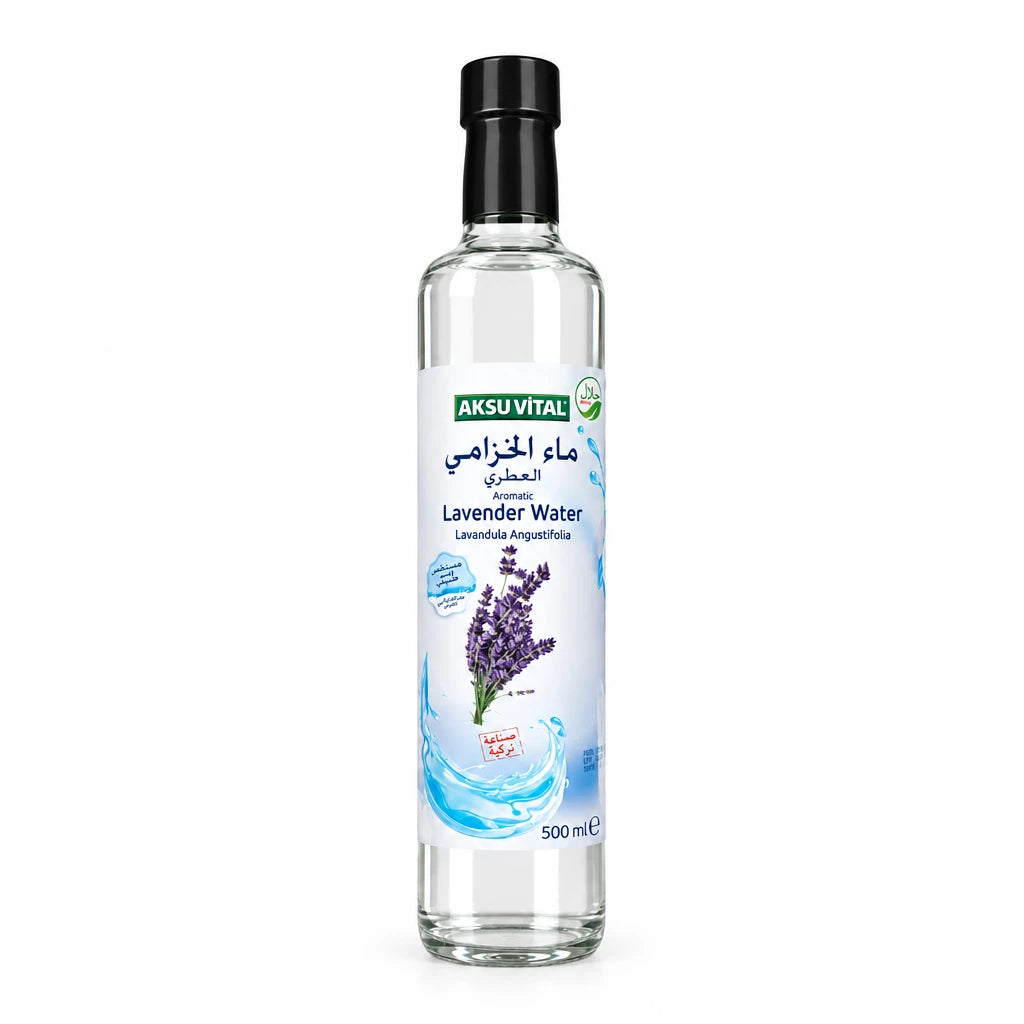 AksuVital Lavender Water 500ml – Pure Aromatic Lavender Floral Water (Lavandula Angustifolia) | Natural Distilled Herbal Water for Culinary, Skincare & Aromatherapy Use - Damoo