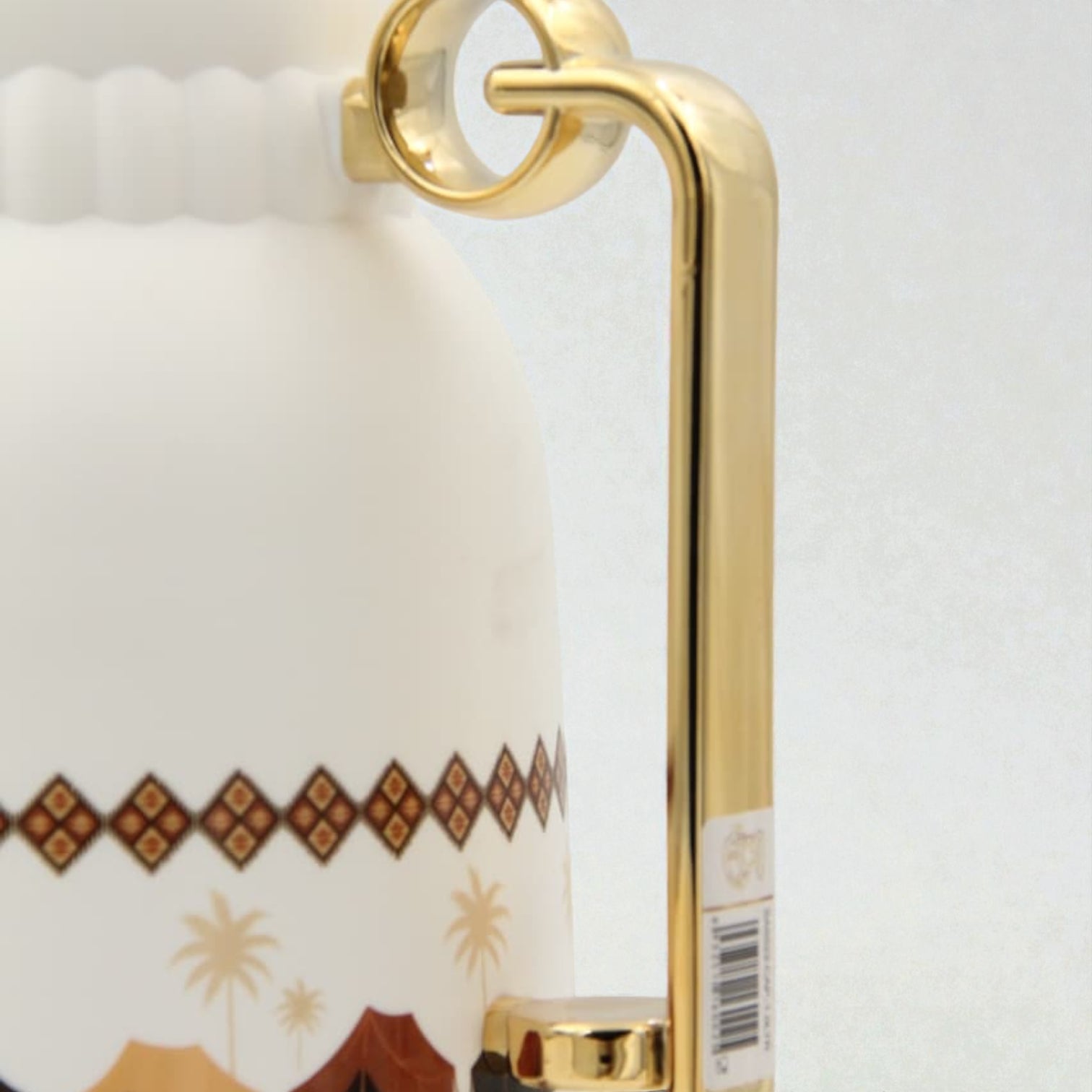 Traditional Arabic Tea Flask 1 Liter – Double Wall Insulated Glass Liner Zamzamiyah with Handle, Heritage Pattern Thermal Hot Beverage Jug, Available in Two Designs - Damoo