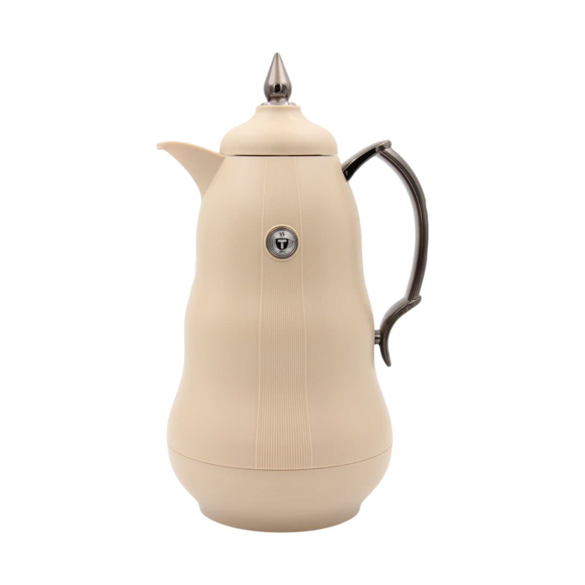 Arabic Classic Heritage Tea Flask 1L Double Wall Glass Liner Vacuum Jug with Traditional Pattern & Heat Insulation Available on Multi Color Options (24H x 13W × 13L CM) - Damoo