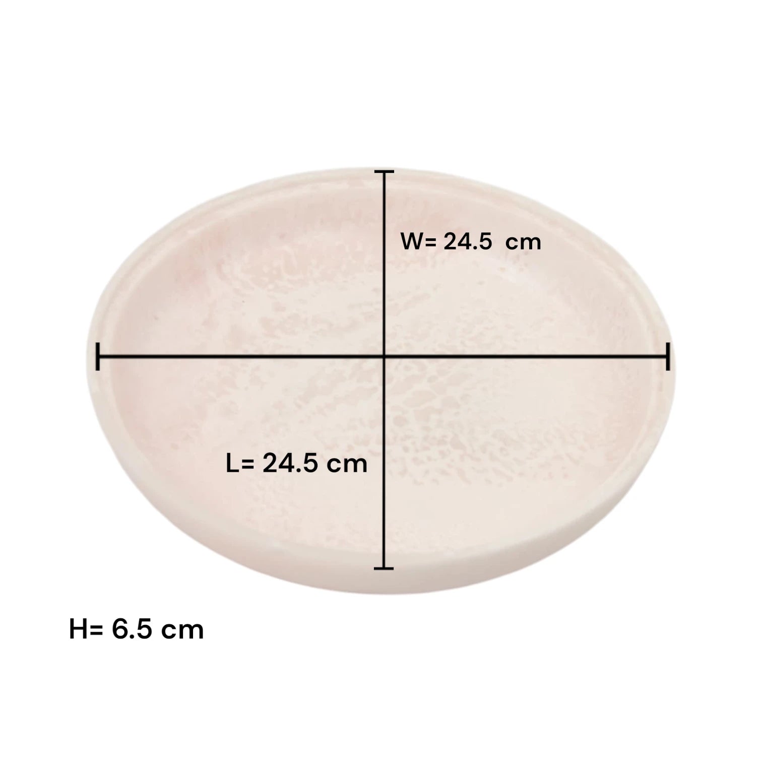 Round Decorative Serving Tray with Raised Base Stand – Elegant Tabletop Display Dish for Snacks & Décor - Damoo