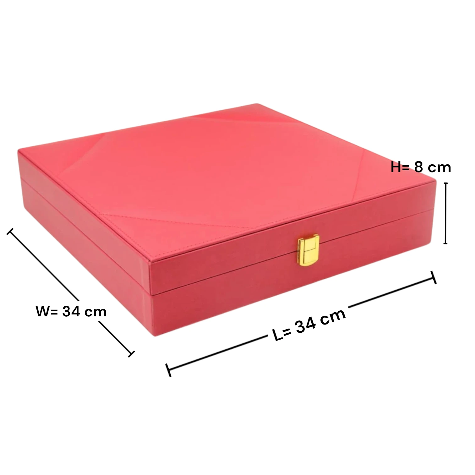 Round Serving Tray Set with Storage Case – Premium Gift Box Tray with Protective Carry Case for Desserts, Snacks & Elegant Table Display (8H x 34L × 34W CM | Tray 26 CM) - Damoo