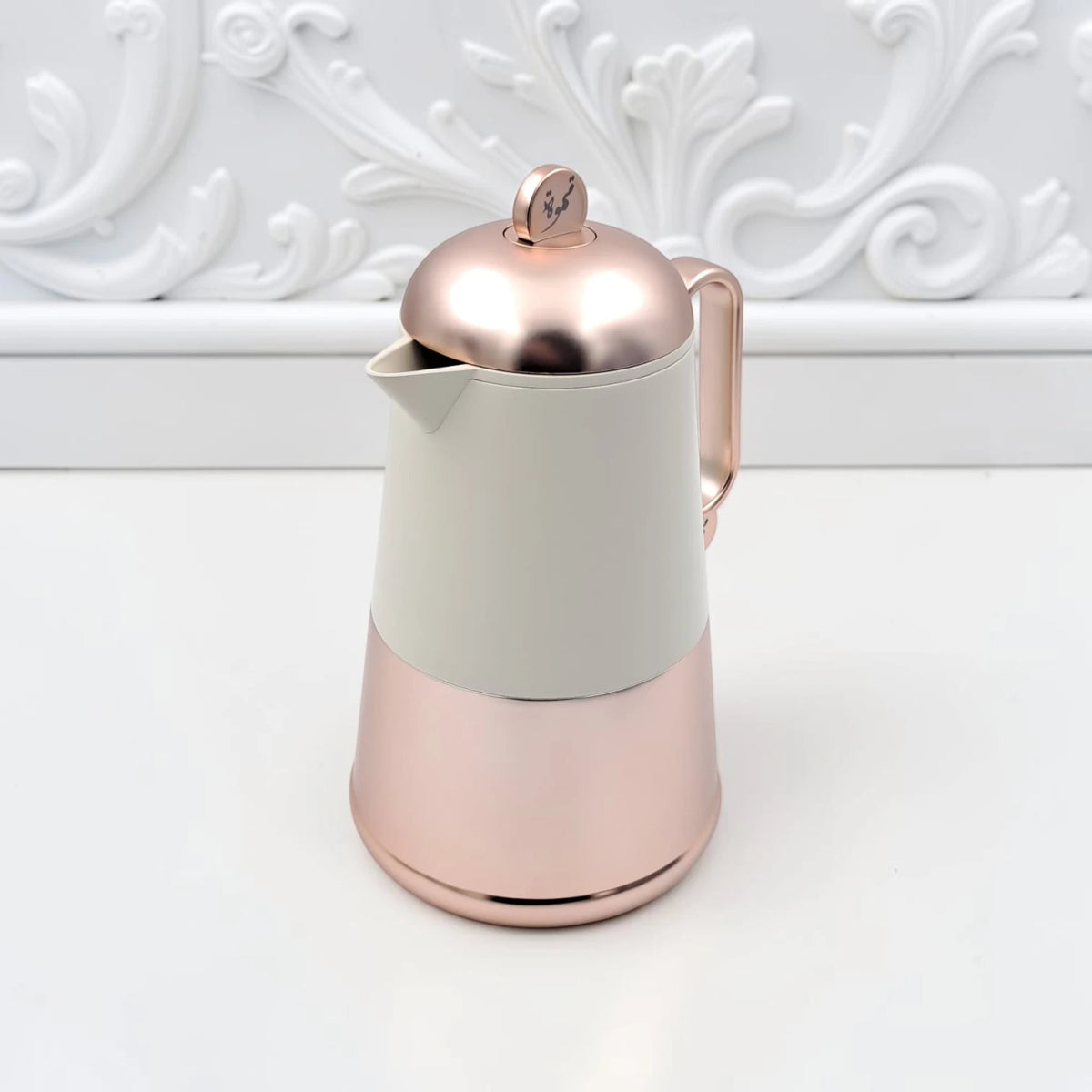 RAZ Lunara Vacuum Flask Set 2-Piece – 1.0L Tea Flask & 0.7L Coffee Flask Thermal Insulated Server with Ergonomic Handle for Hot & Cold Beverages - Damoo