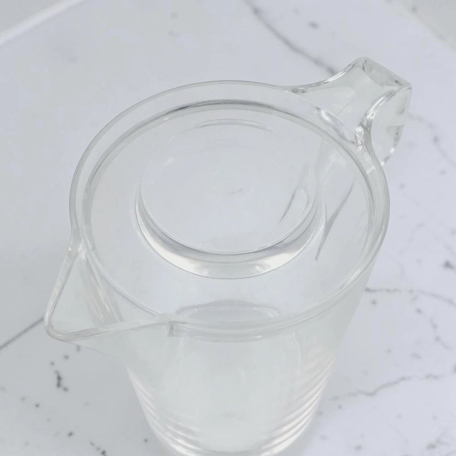 Orchid Clear Creamer Pot with Lid – Elegant Transparent Serving Pitcher with Handle & Pouring Spout for Milk, Tea, Coffee & Sauces (14 x 9.5 x 12 cm) - Damoo