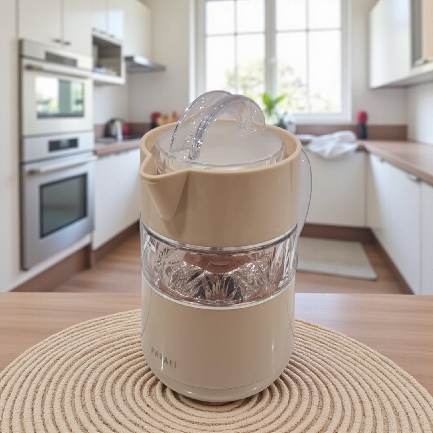 PARATI Premium Plastic Jug DX01L-62 – Stylish Transparent Water Pitcher with Lid & Handle | BPA-Free, Heat-Resistant, 1 L Capacity for Home, Kitchen & Office Use - Damoo