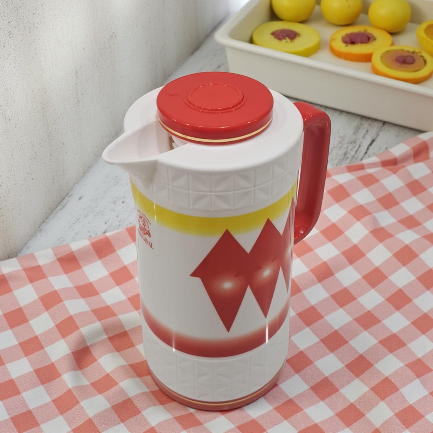 DAMOO Original Thermos Flask – 1L Hot & Cold Vacuum Jug with Easy Pour Handle | Durable Plastic Insulated Kettle for Coffee, Tea & Water - Damoo