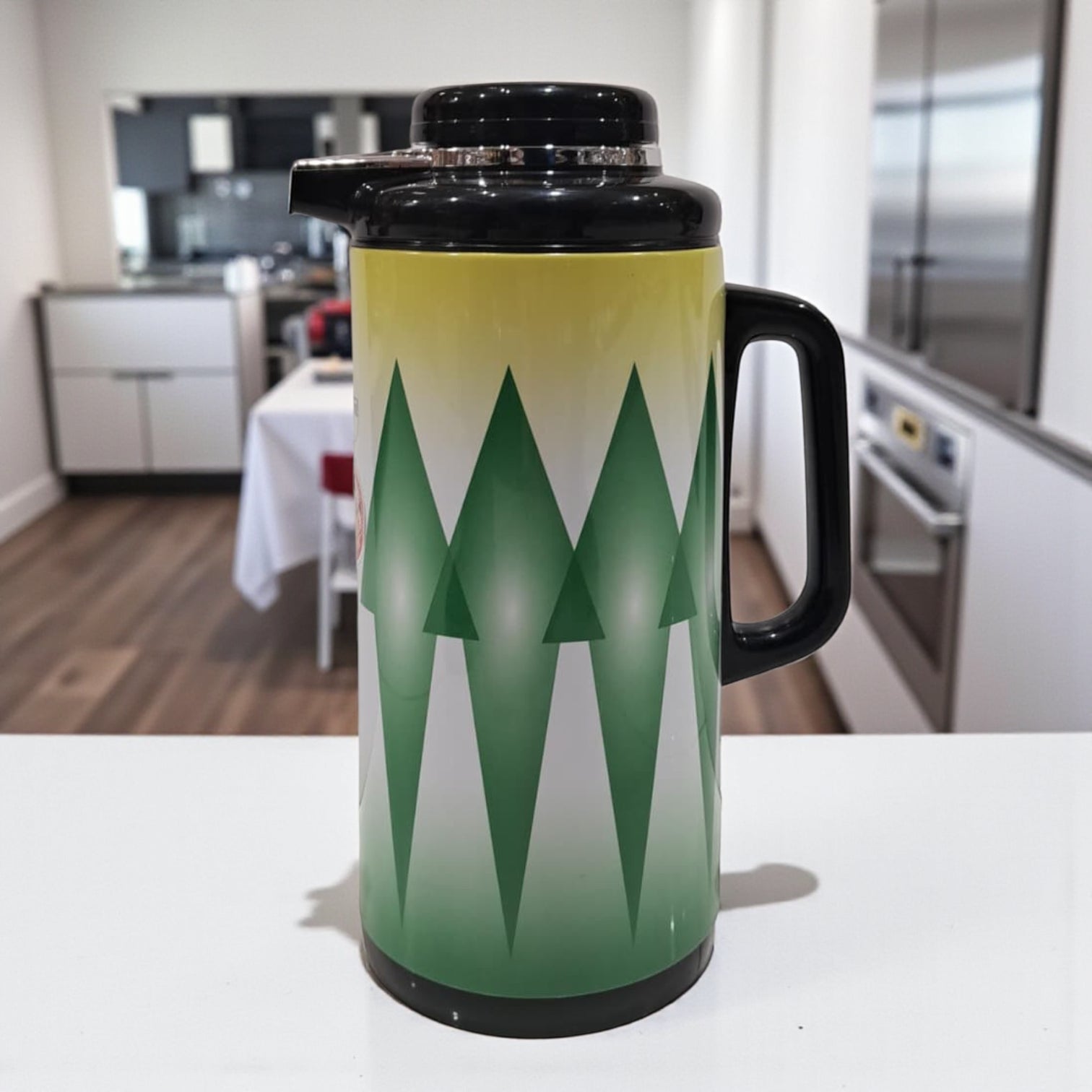 Legend Thermos Flask – 1.3L Hot & Cold Vacuum Jug with Black Lid | Double Wall Insulated Coffee, Tea & Water Server - Damoo