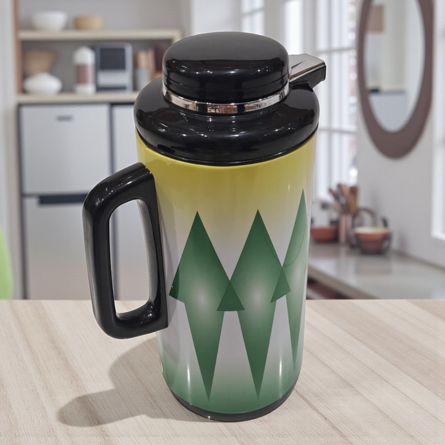 Legend Thermos Flask – 1.3L Hot & Cold Vacuum Jug with Black Lid | Double Wall Insulated Coffee, Tea & Water Server - Damoo