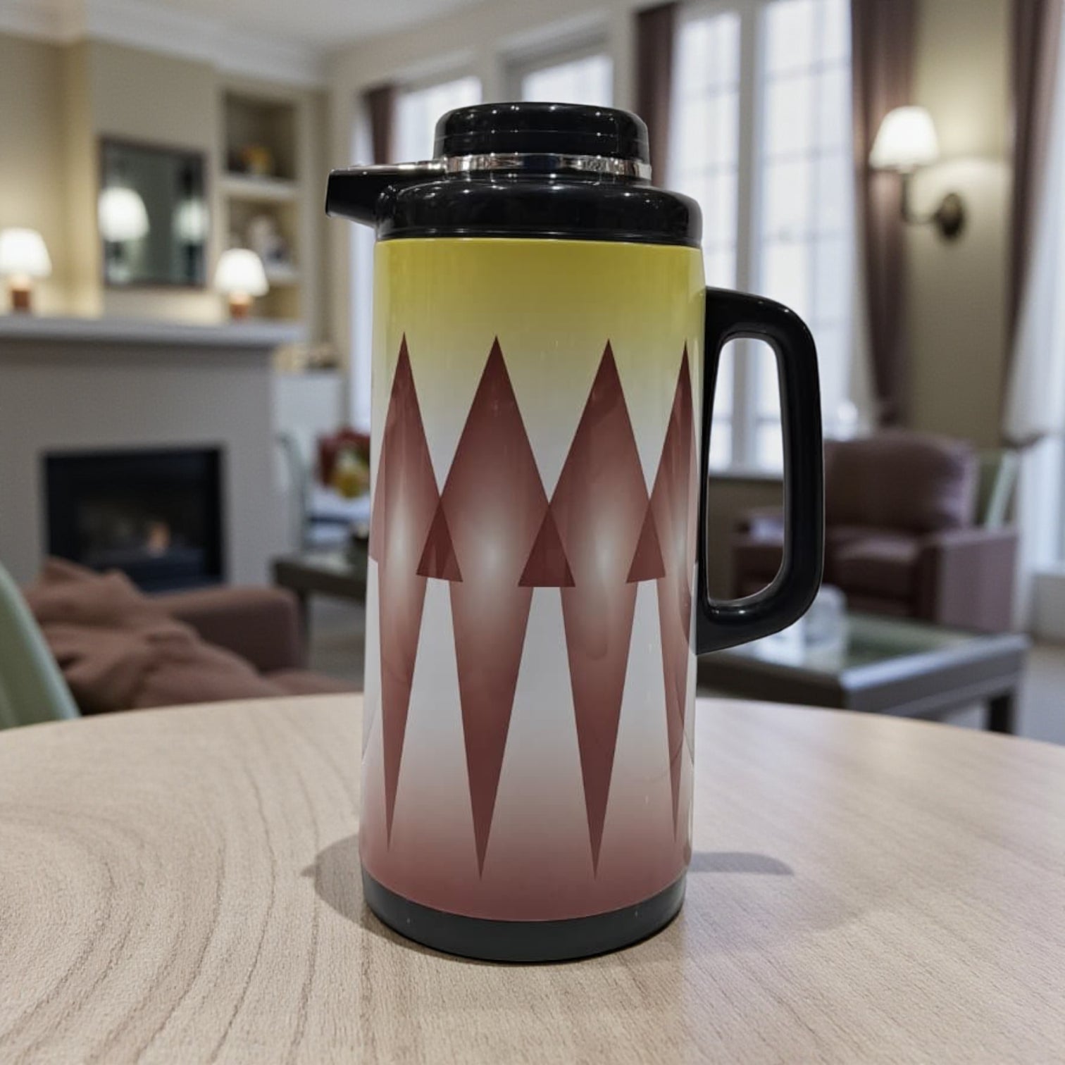 Legend Thermos Flask – 1.3L Hot & Cold Vacuum Jug with Black Lid | Double Wall Insulated Coffee, Tea & Water Server - Damoo