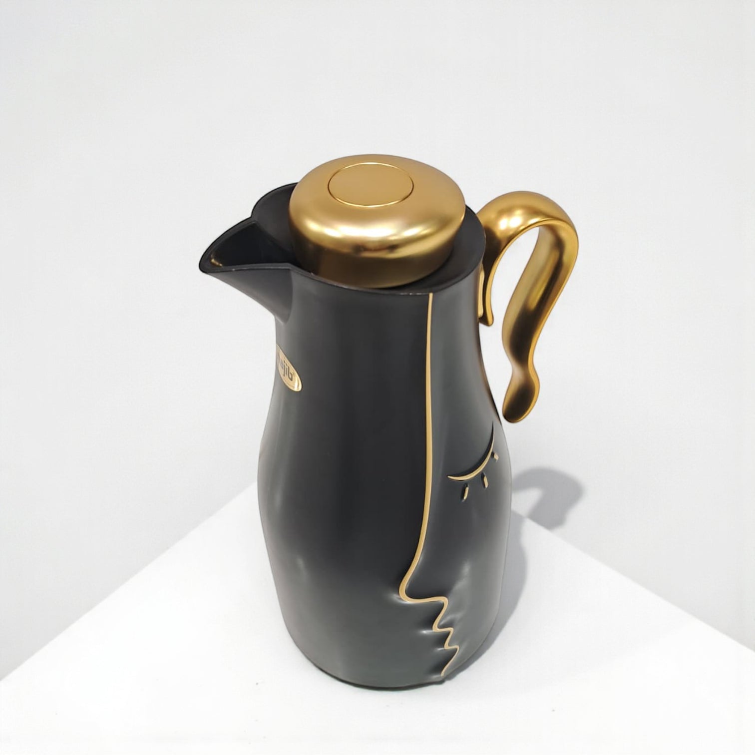 Najib Modern Style Vacuum Flask Set – 0.7L & 1.0L Thermos Duo, Elegant Face Design, Double-Wall Insulated Jugs for Hot & Cold Beverages, Leak-Proof Lid & Ergonomic Handle - Damoo