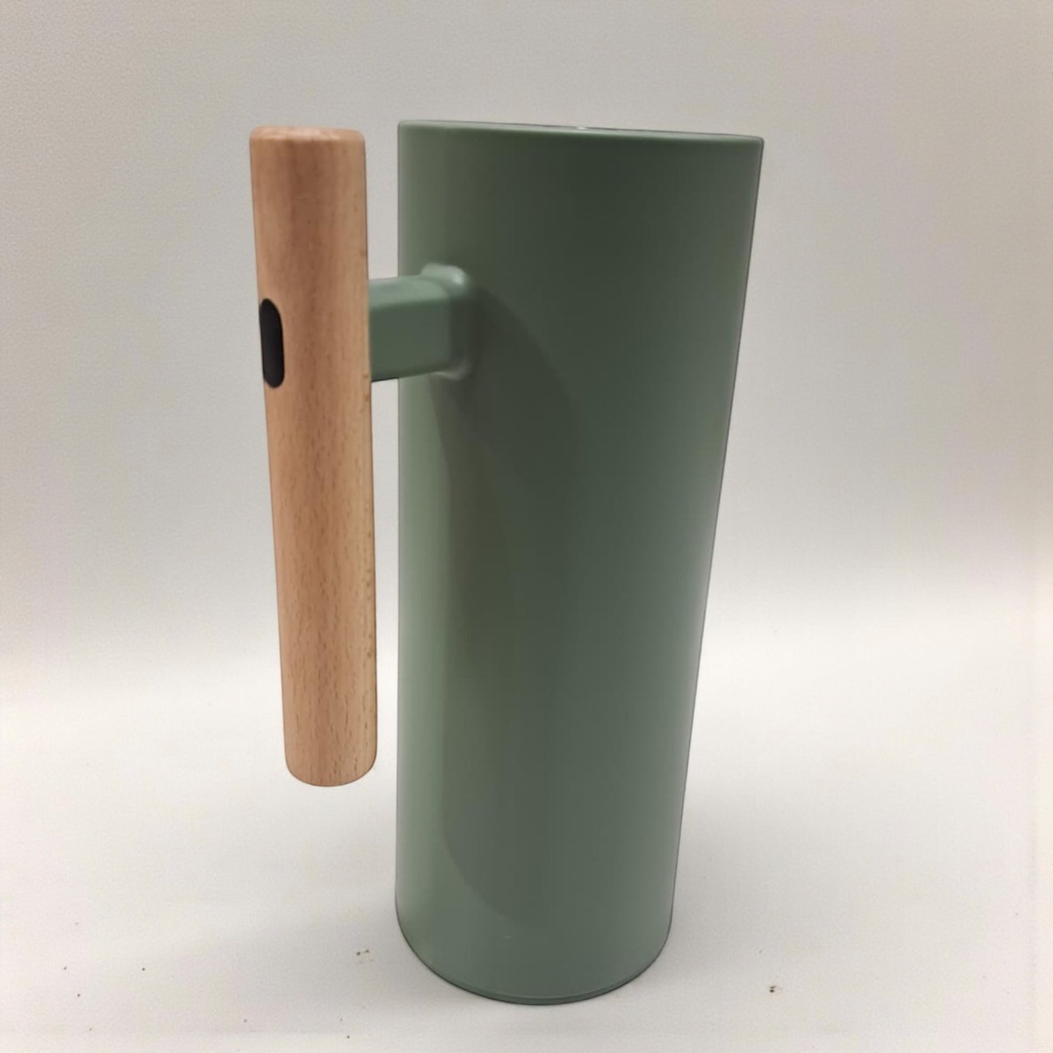 VOGATI 1.0L Premium Vacuum Thermos Flask – Modern Matte Design with Wooden Handle | Double Wall Insulated Carafe for Hot & Cold Drinks - Damoo