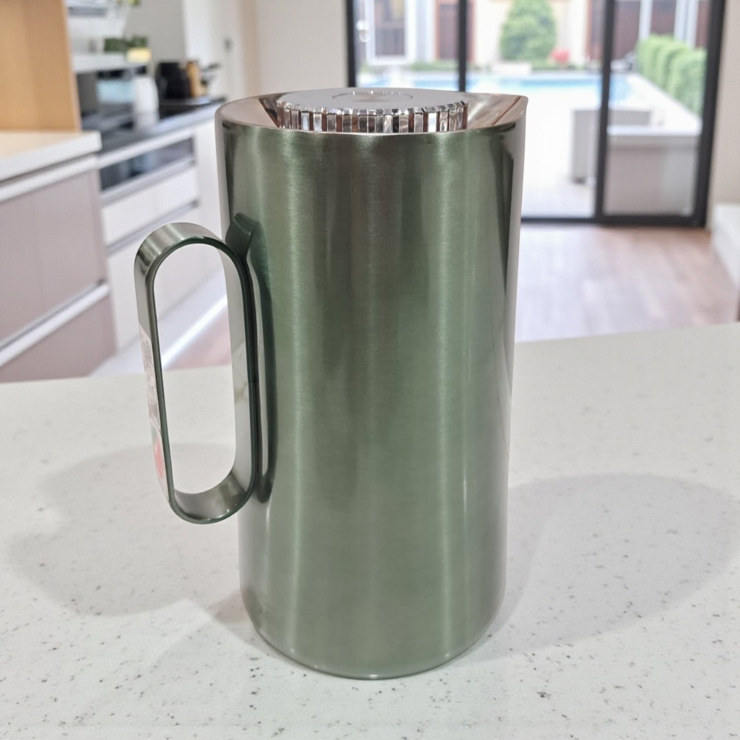 Stainless Steel Double Wall Vacuum Flask Set – 0.35L + 0.6L Insulated Coffee & Tea Thermos with Elegant Metallic Finish and Easy-Pour Handle – Modern Thermal Jugs for Home, Office & Travel - Damoo