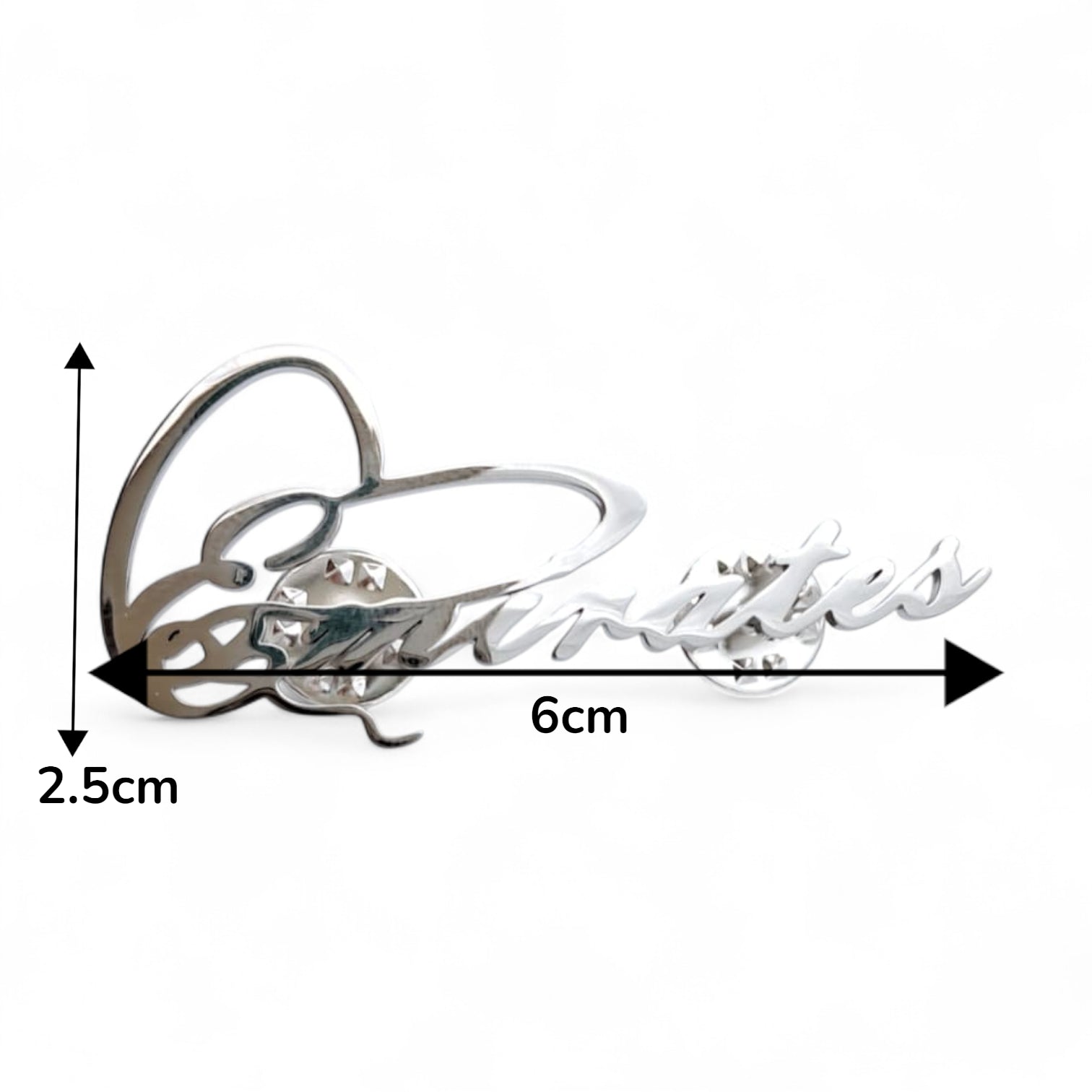 Emirates Script Metal Badge – Elegant Calligraphic Lapel Pin with Stylish Design for National Day, Flag Day, and Patriotic Celebrations