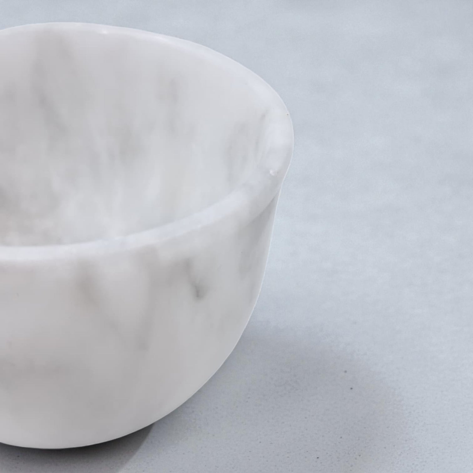 Damoo Handcrafted White Marble Decorative Bowl – Modern Round Accent Stone Dish for Home, Coffee Table & Shelf Styling | Luxury Natural Stone Decor