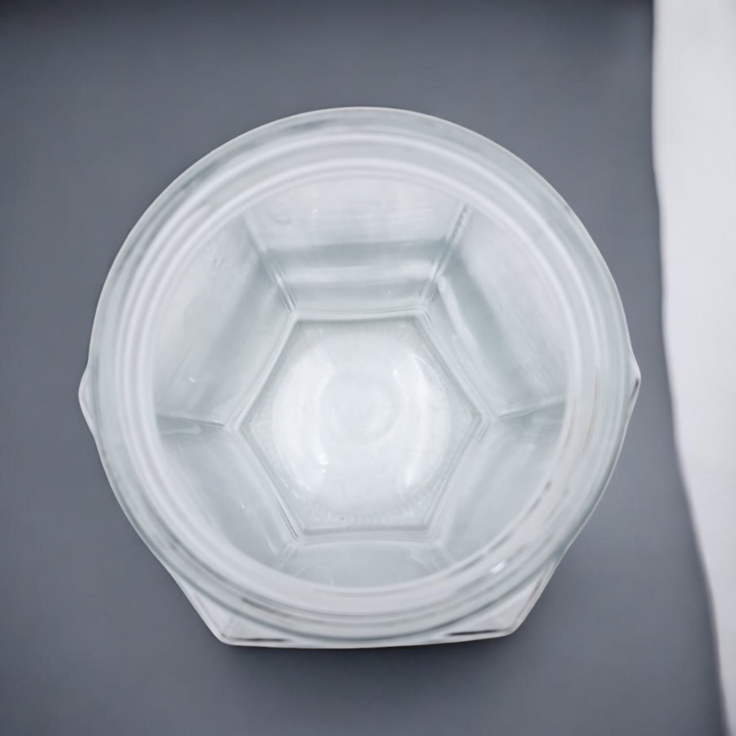 Premium Hexagon Glass Storage Jar with Stainless Steel Lid – Airtight Food Container for Kitchen & Pantry Organization – Clear Square Design - Damoo