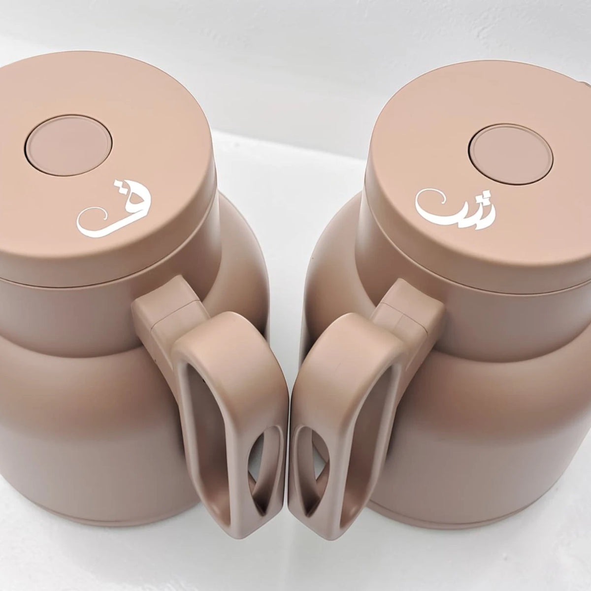 RAZ Vacuum Flask 2-Piece Set 1.0L Each – Thermal Insulated Tea & Coffee Server with Ergonomic Handle for Hot & Cold Beverages - Damoo