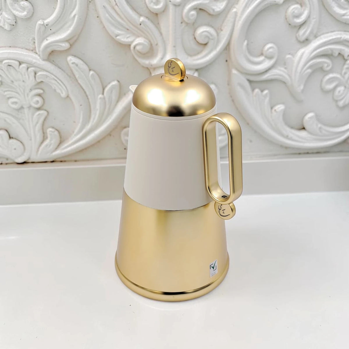RAZ Lunara Vacuum Flask Set 2-Piece – 1.0L Tea Flask & 0.7L Coffee Flask Thermal Insulated Server with Ergonomic Handle for Hot & Cold Beverages - Damoo