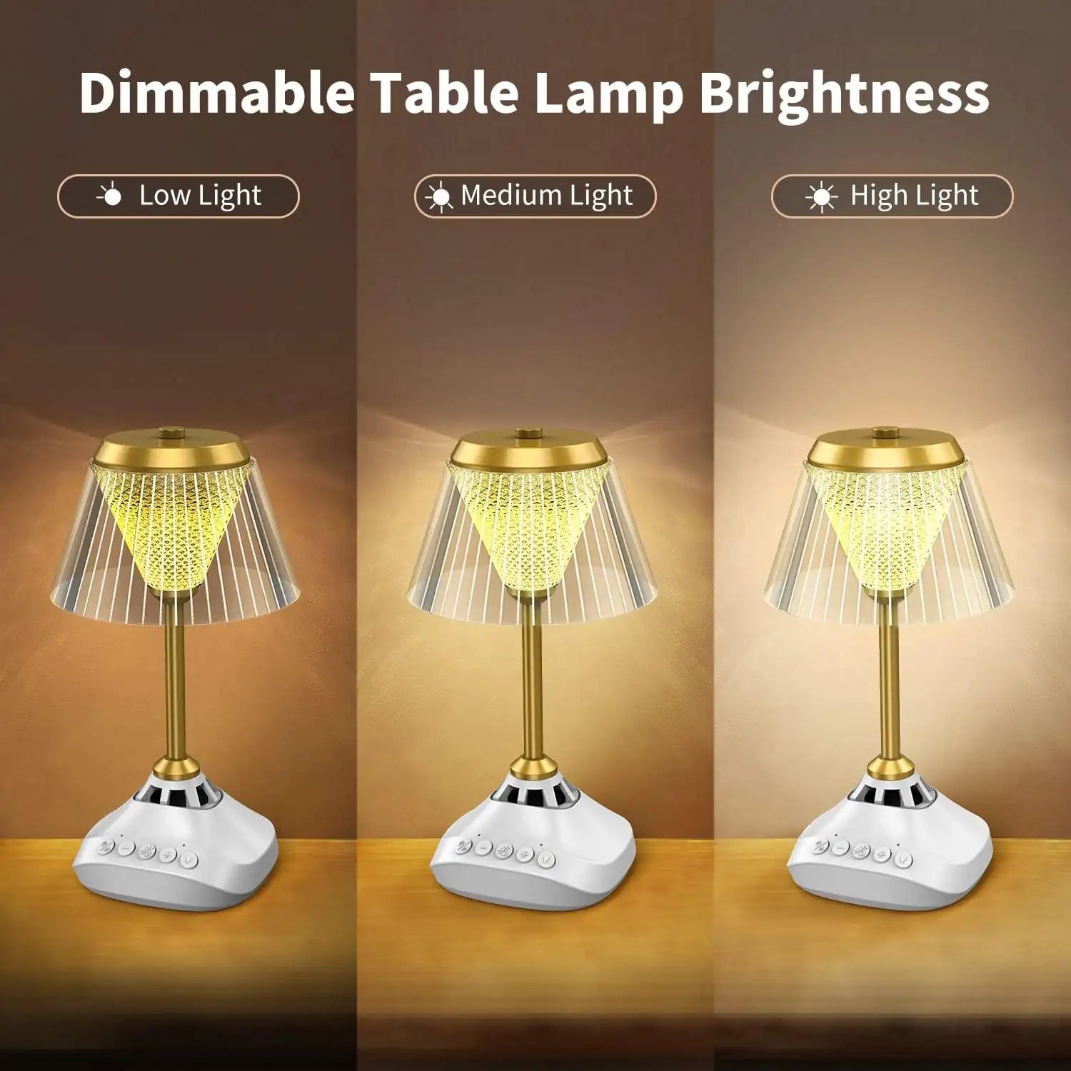 ACHAS Quran Speaker Desk Lamp – 16 Color LED Touch Light with Bluetooth, Remote Control, Dimmable Modes, Islamic Recitations, Night Light Table Lamp for Bedroom, Kids, Gifts - Damoo