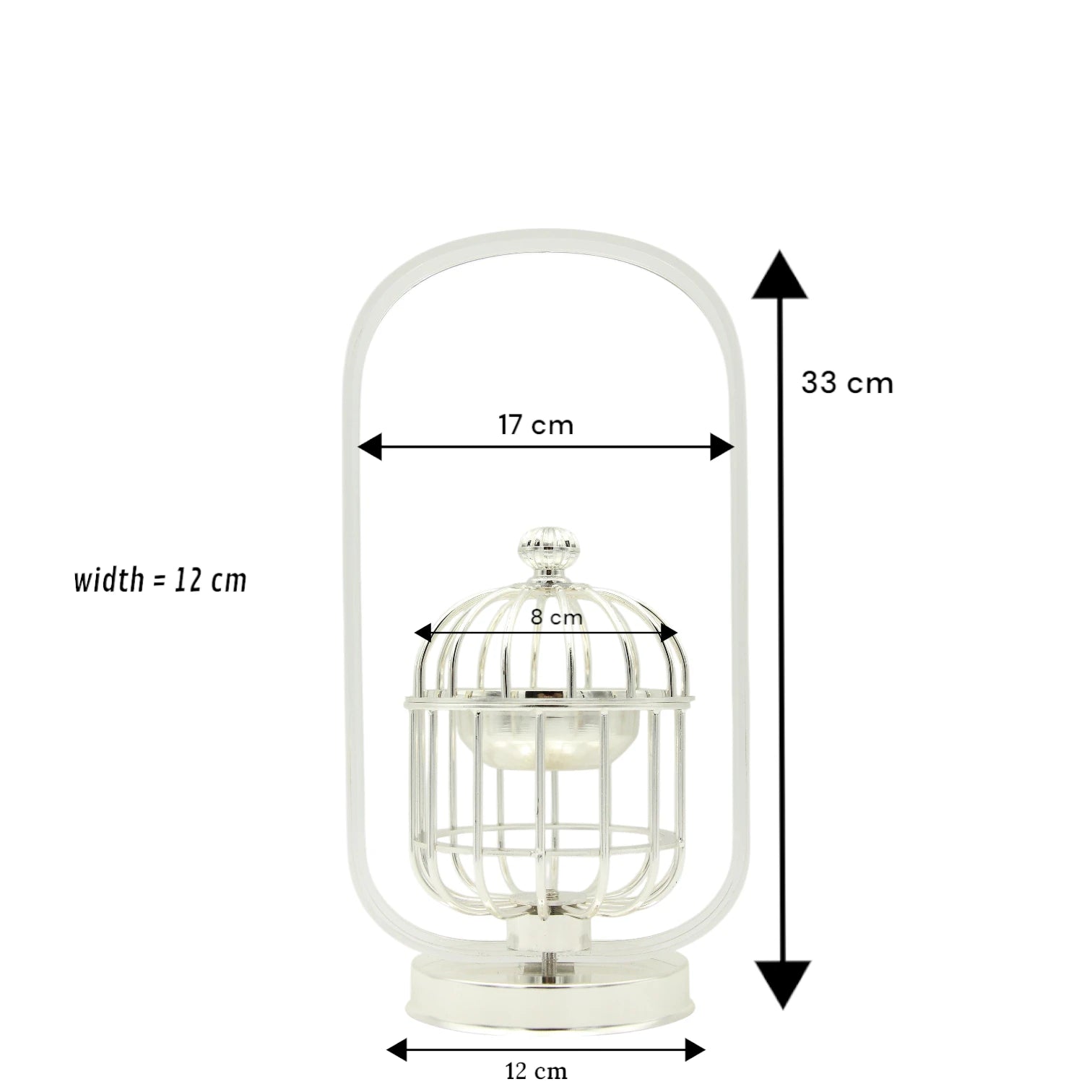 Al Fursan Luxury Gold Birdcage Bakhoor Burner with Acrylic Dome – Modern Arabic Oud & Incense Holder - Damoo