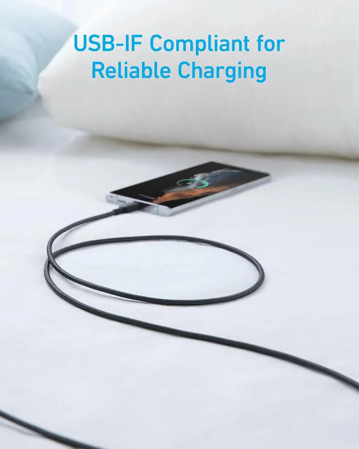 Anker USB-A to USB-C Cable 0.9M, Braided Fast Charging Cable for USB-C Devices – Black - Damoo