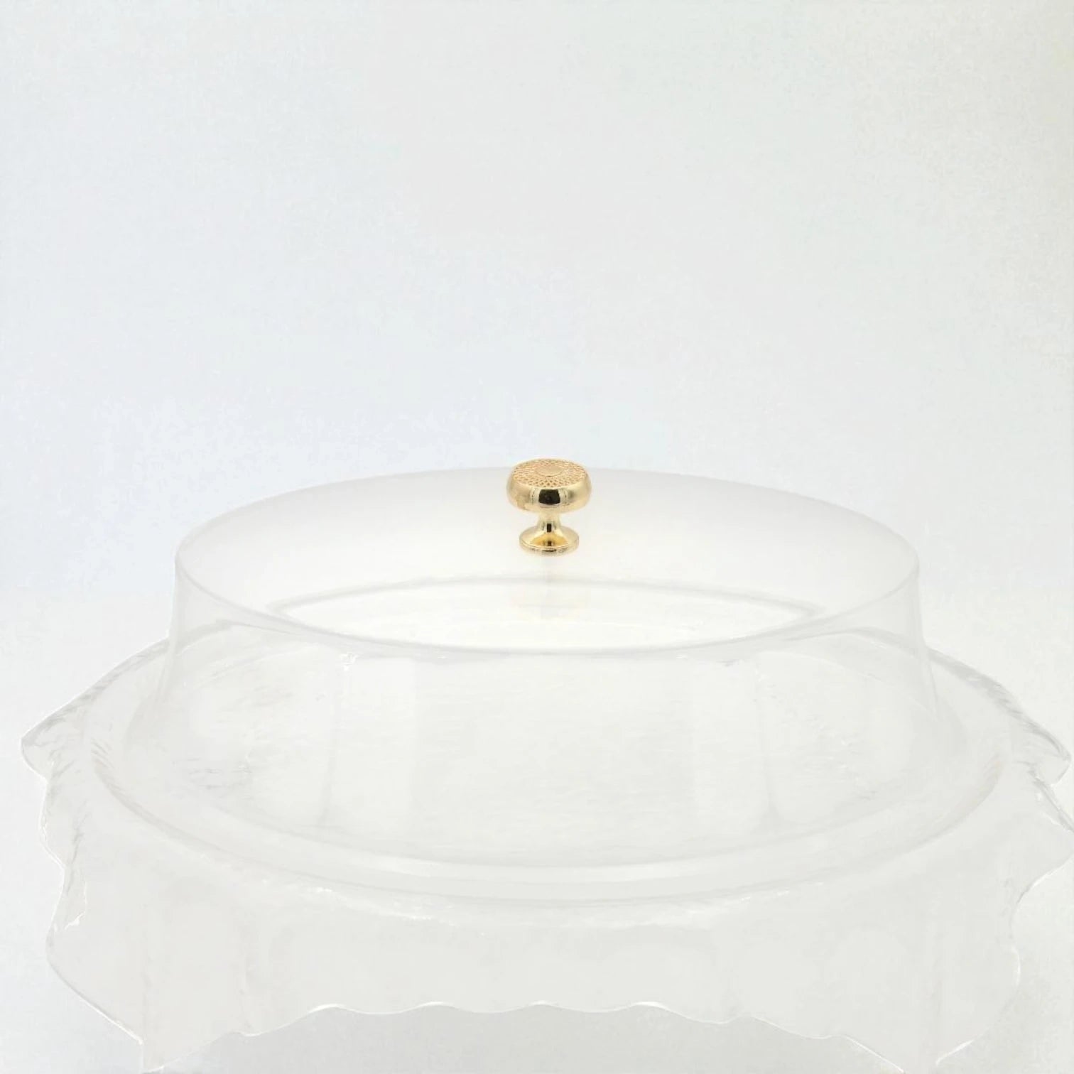 Ansa Luxury Acrylic Serving Tray – Clear Decorative Tray with Handles for Coffee Table, Vanity & Home Décor - Damoo
