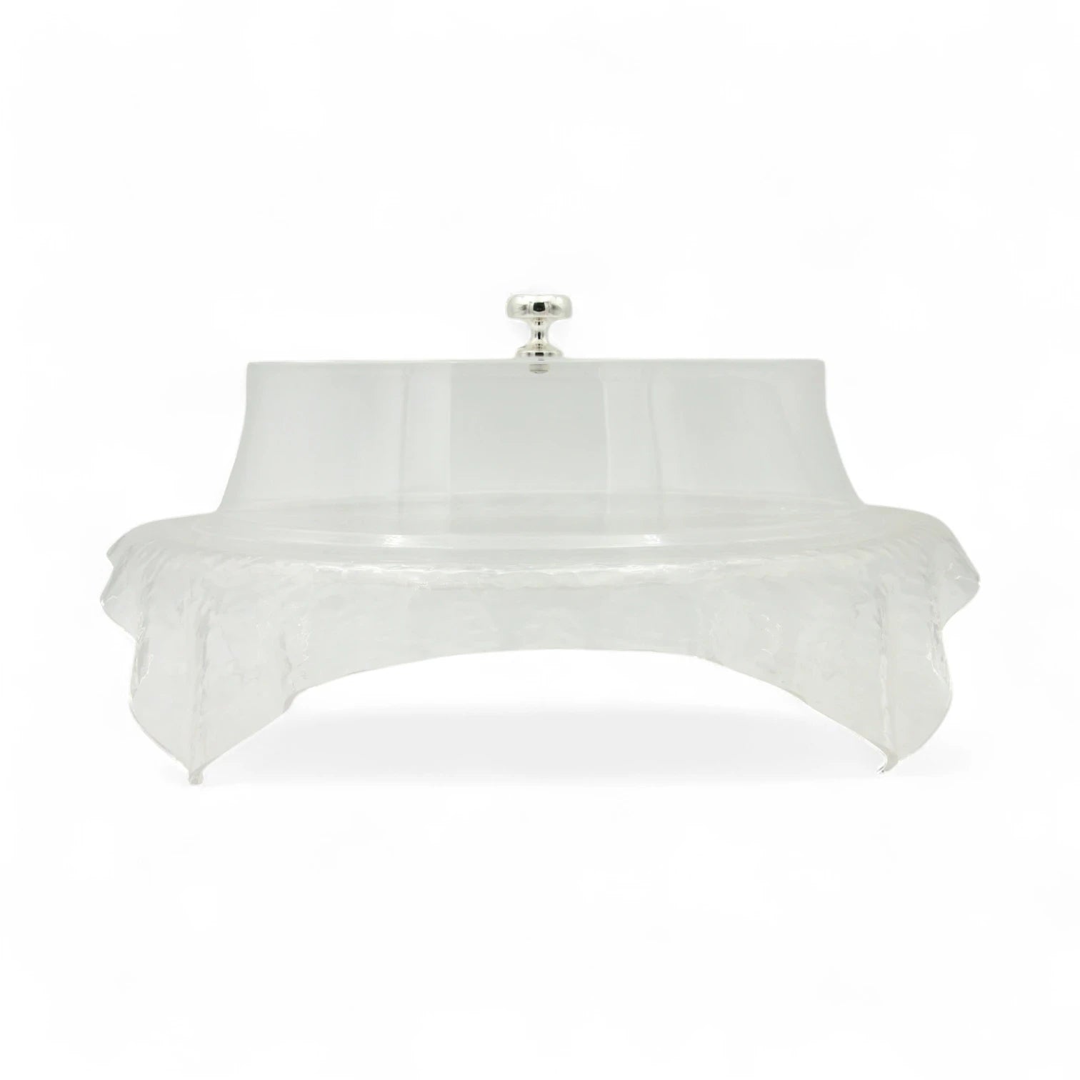 Ansa Luxury Acrylic Serving Tray – Clear Decorative Tray with Handles for Coffee Table, Vanity & Home Décor - Damoo