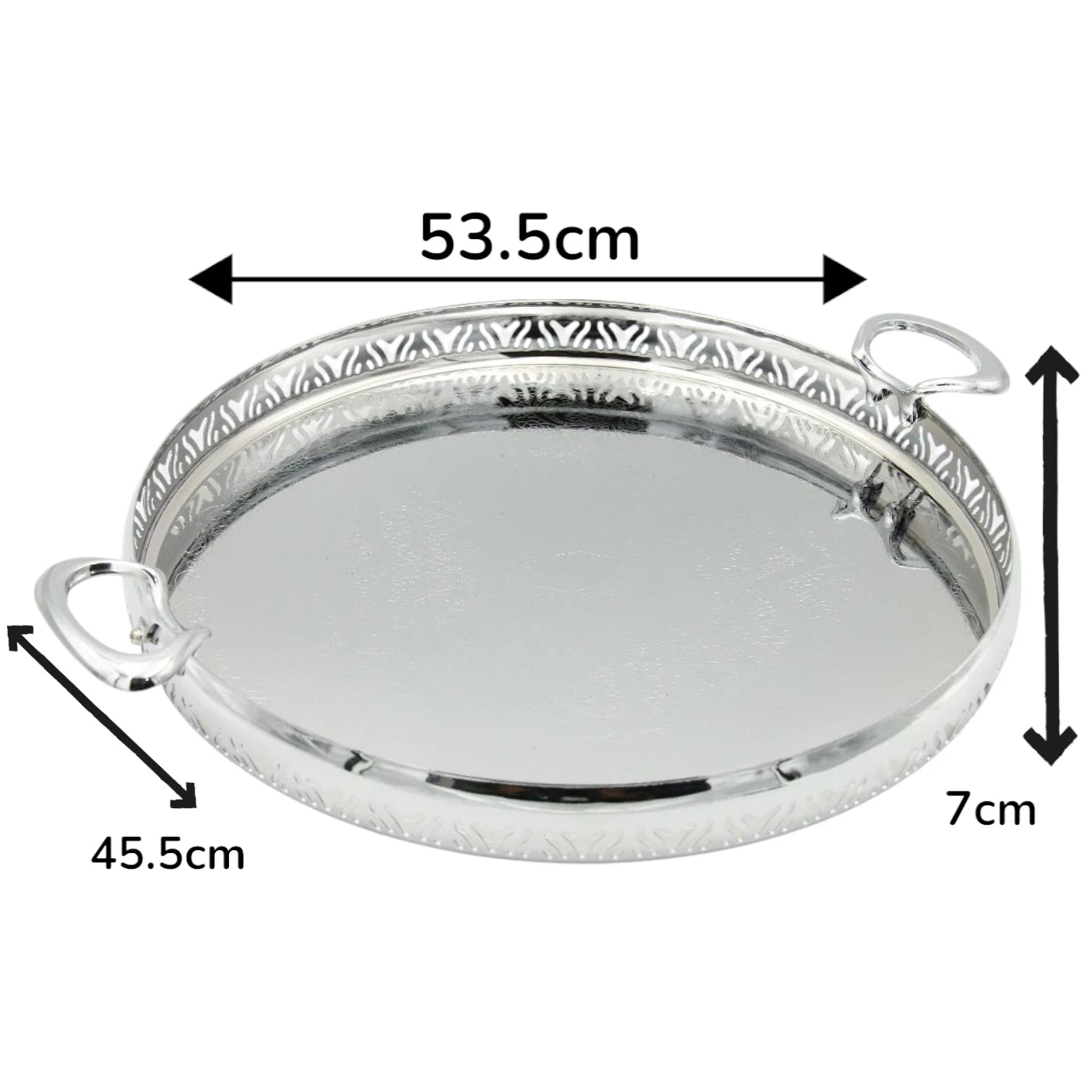 Ansa Luxury Collection Premium Serving Tray – Elegant Decorative Tray for Coffee Table, Dining, and Home Décor - Damoo
