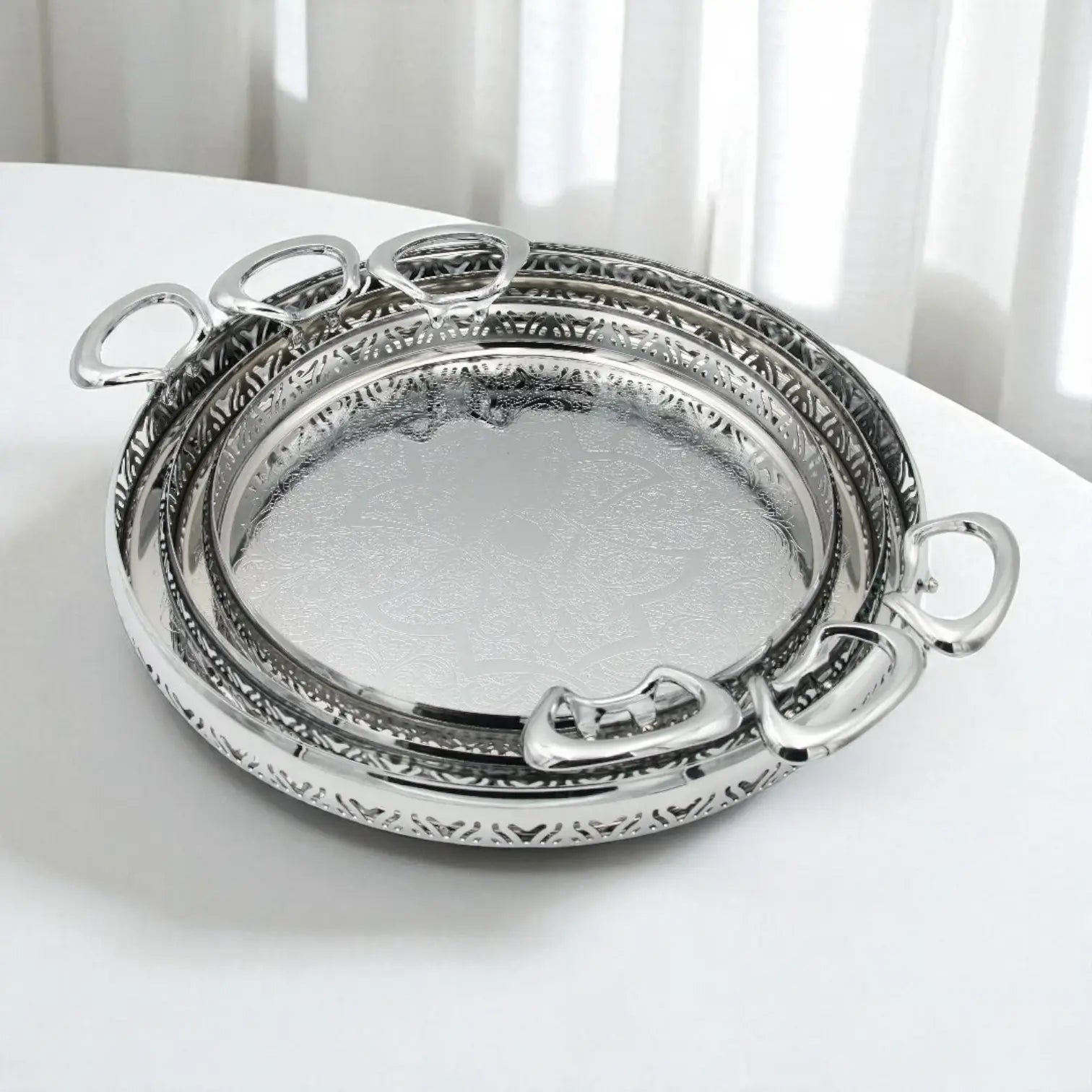 Ansa Luxury Collection Premium Serving Tray – Elegant Decorative Tray for Coffee Table, Dining, and Home Décor - Damoo