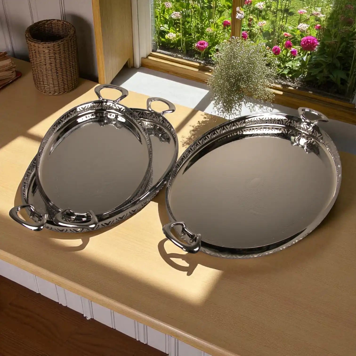 Ansa Luxury Collection Premium Serving Tray – Elegant, Durable & High-Quality Home Décor Tray - Damoo