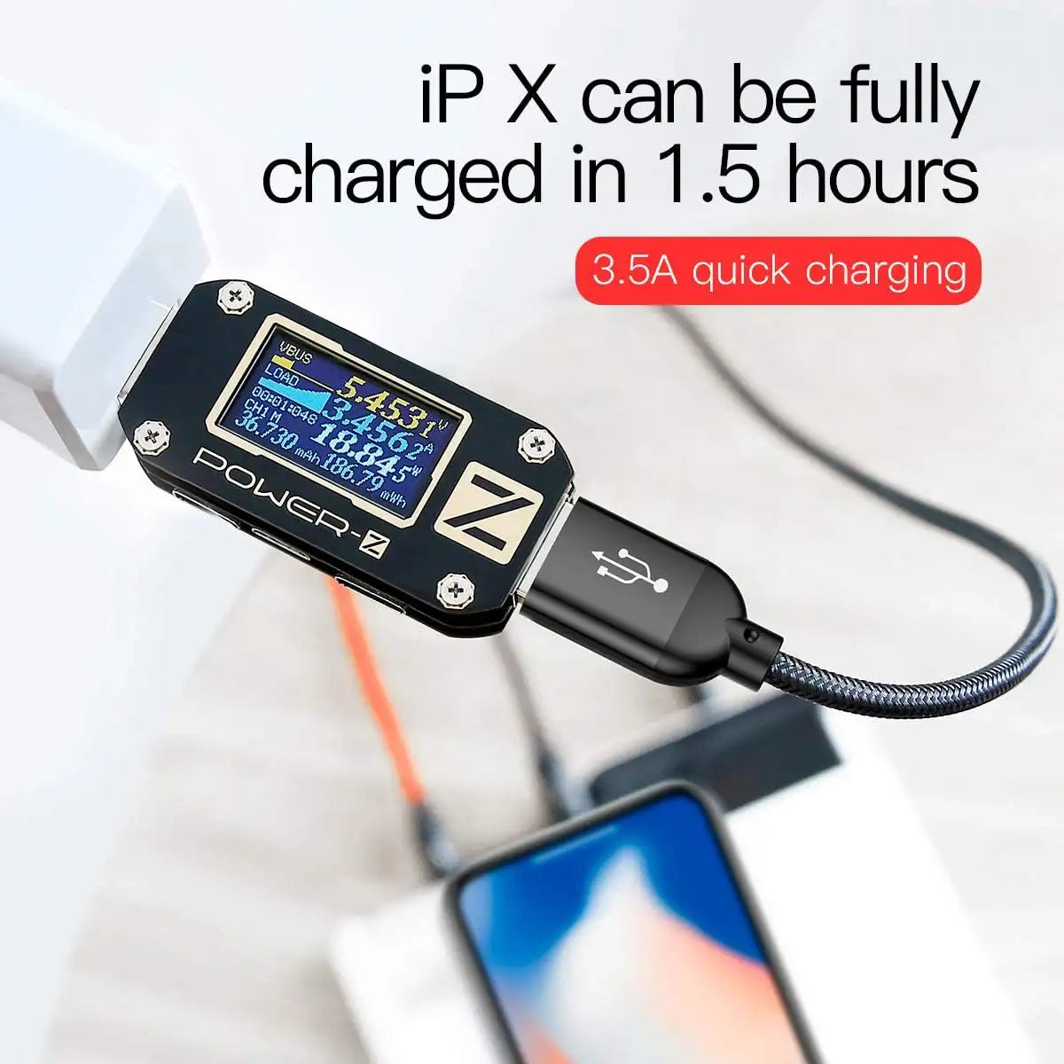 Baseus 3-in-1 Multi Charging Cable 30CM – USB to Lightning, USB-C & Micro USB, Short Fast Charger Cable 3.5A for iPhone, Samsung, Huawei & More – Braided, Durable & Tangle-Free - Damoo