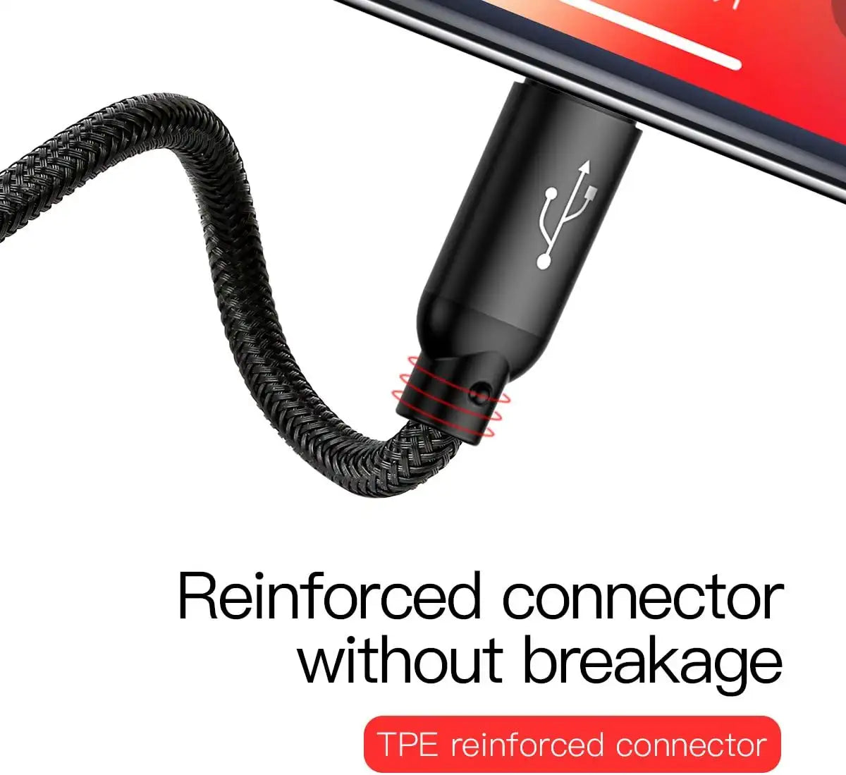 Baseus 3-in-1 Multi Charging Cable 30CM – USB to Lightning, USB-C & Micro USB, Short Fast Charger Cable 3.5A for iPhone, Samsung, Huawei & More – Braided, Durable & Tangle-Free - Damoo