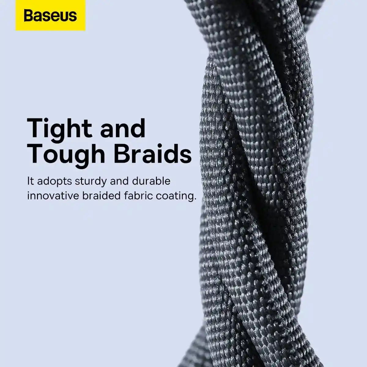 Baseus Crystal Shine Lightning Cable 1.2M – 2.4A Fast Charging & Data Sync for iPhone, iPad, AirPods – Black - Damoo
