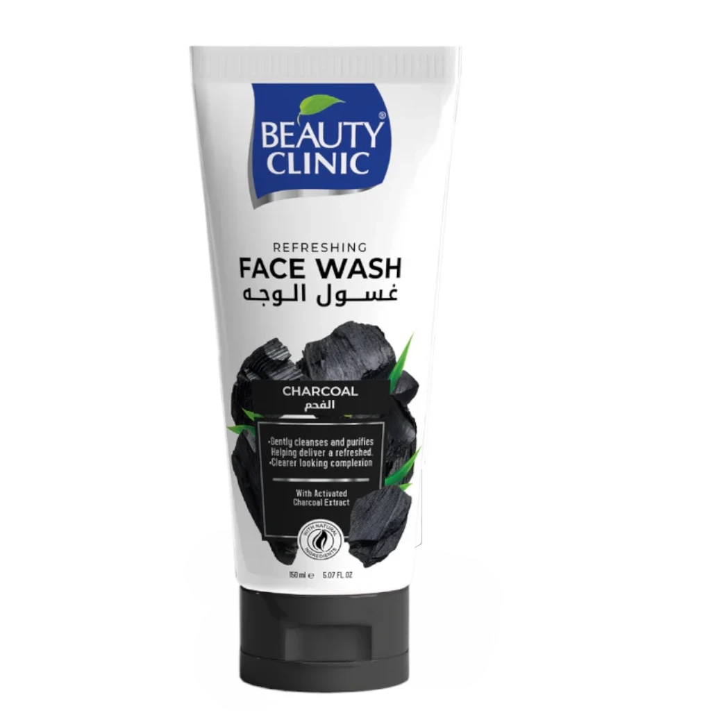 Beauty Clinic Charcoal Face Wash 150ml Tube – Purifying Cleanser with Activated Charcoal for Deep Pore Cleansing, Oil Control, Gentle Exfoliation & Daily Detox – Suitable for All Skin Types - Damoo