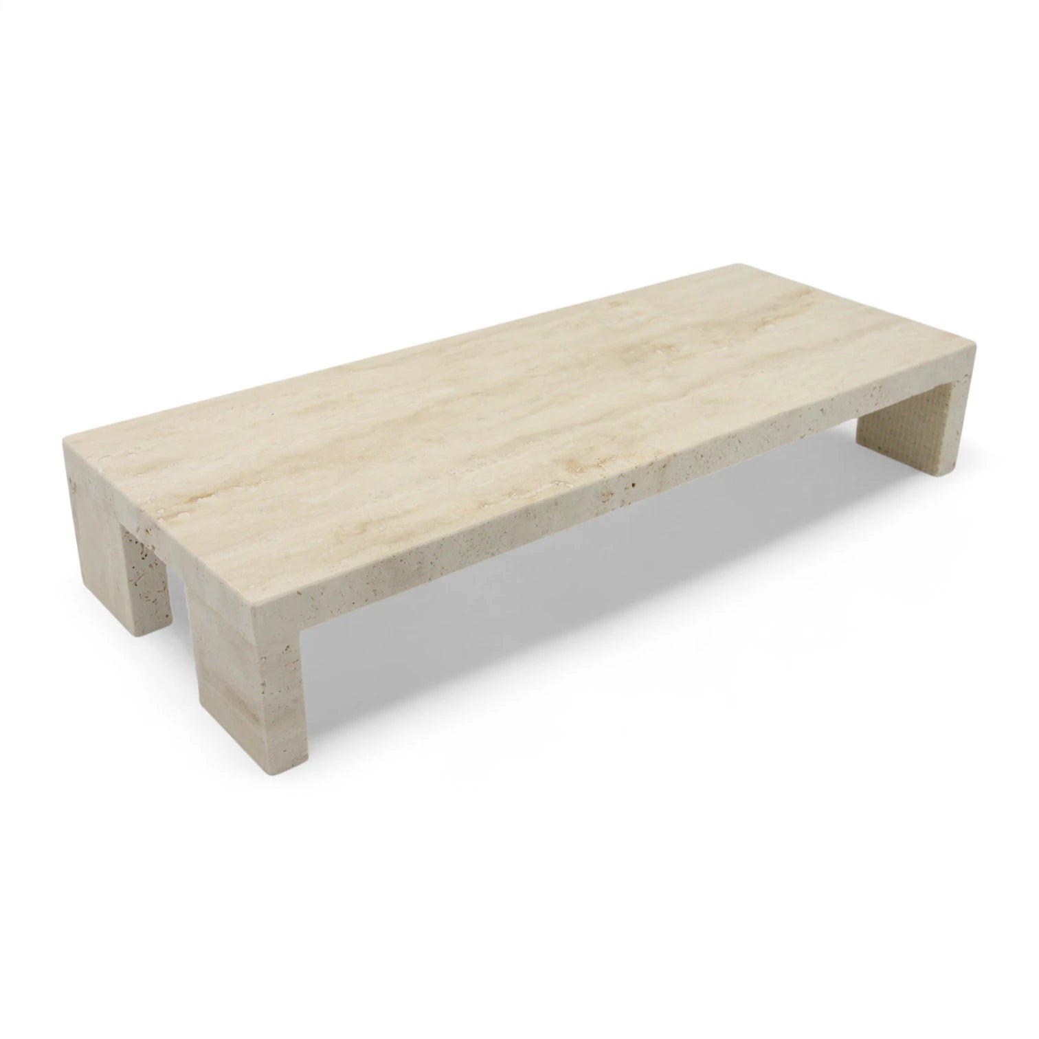 Beige Marble-Style Rectangular Tray with Legs – Modern Stone-Look Decorative Stand for Kitchen, Dining Table, Bathroom & Home Décor - Multi-Purpose Display Board for Food, Storage & Styling - Damoo