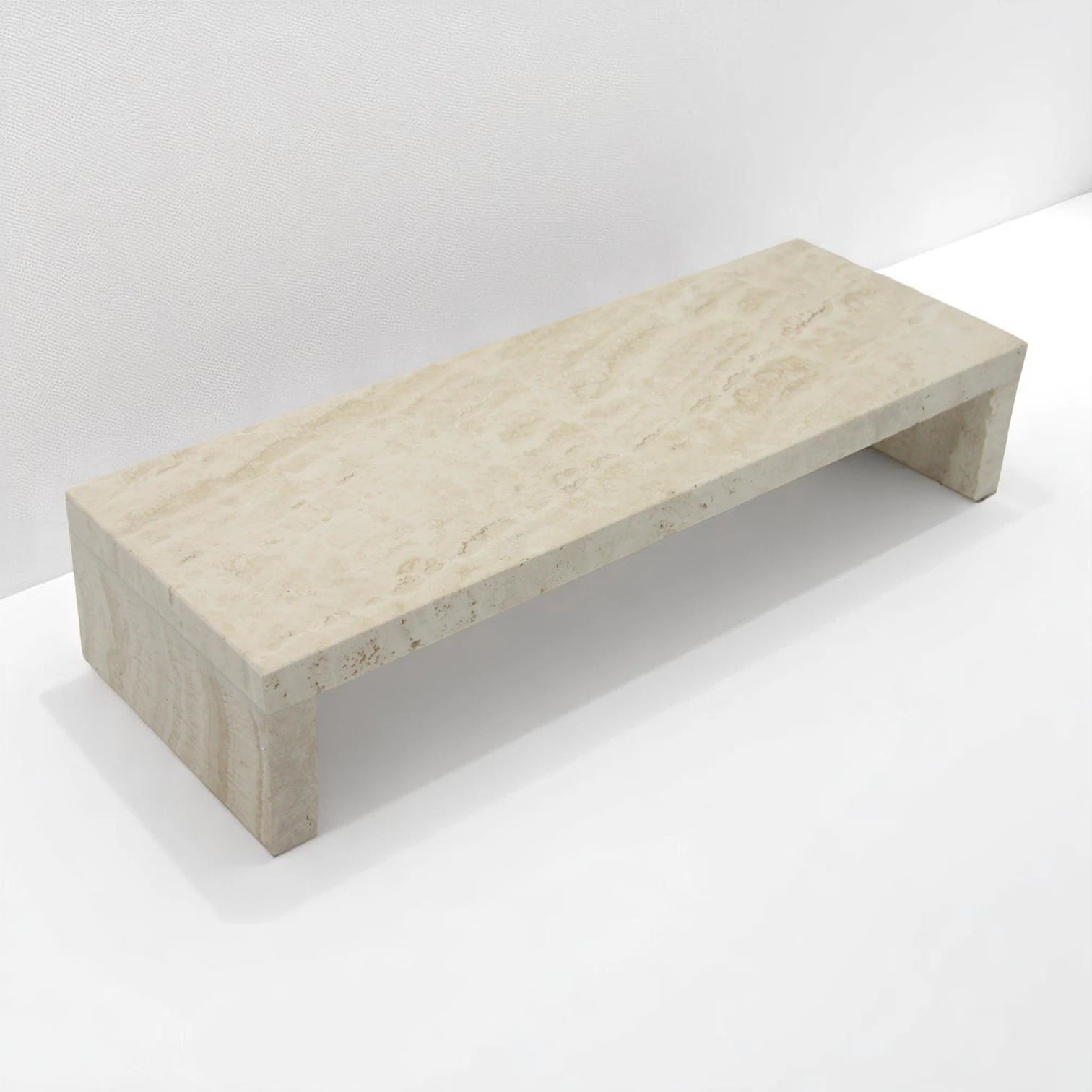 Beige Rectangular Marble Board with Legs - Elegant Stone Tray for Décor, Organization & Serving - Damoo