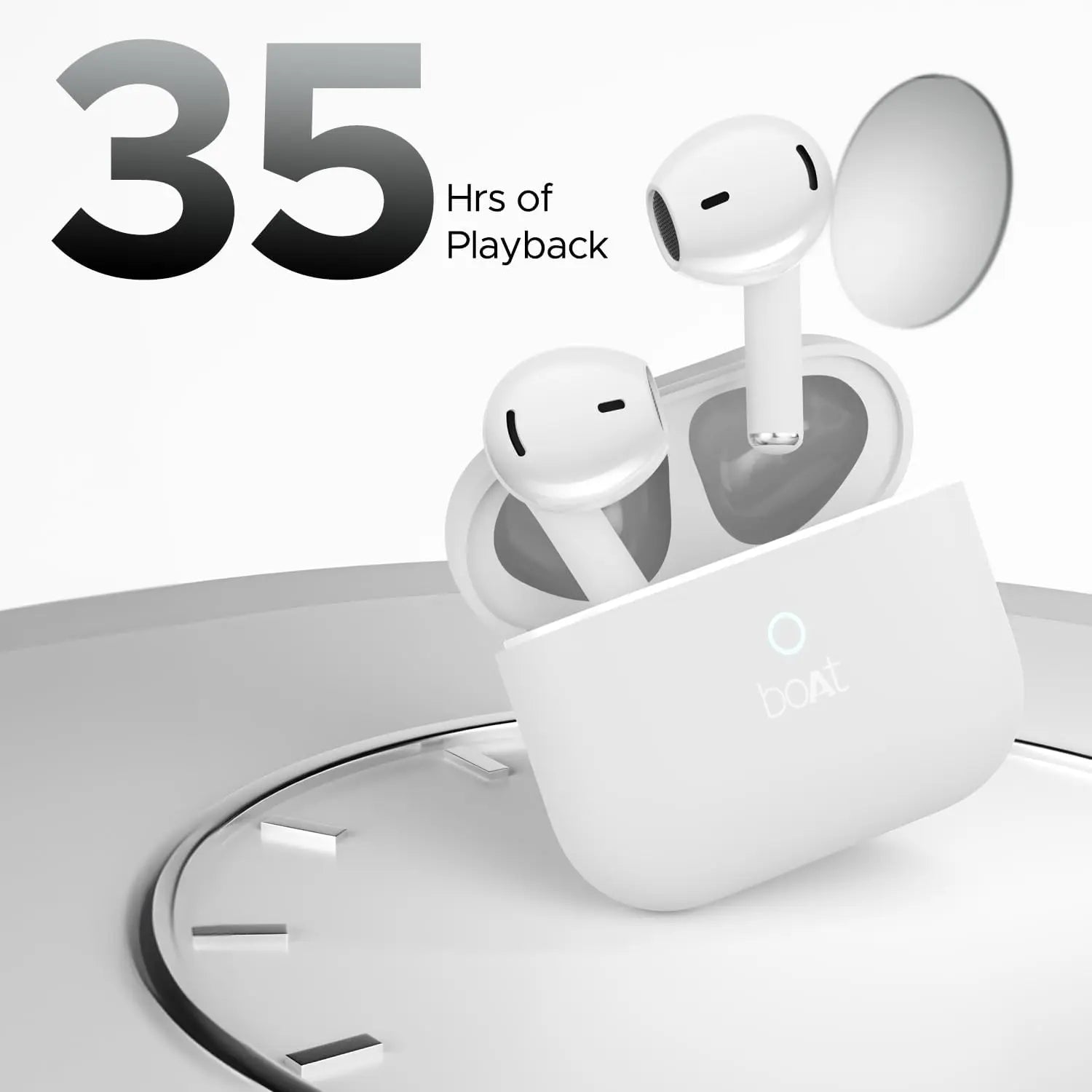 boAt Airdopes Alpha TWS Earbuds with 35H Playback, ASAP Charge, BEAST Gaming Mode, ENx Noise Reduction, IPX5 Water Resistance & boAt Signature Sound – Wireless Earbuds for iPhone & Android - Damoo