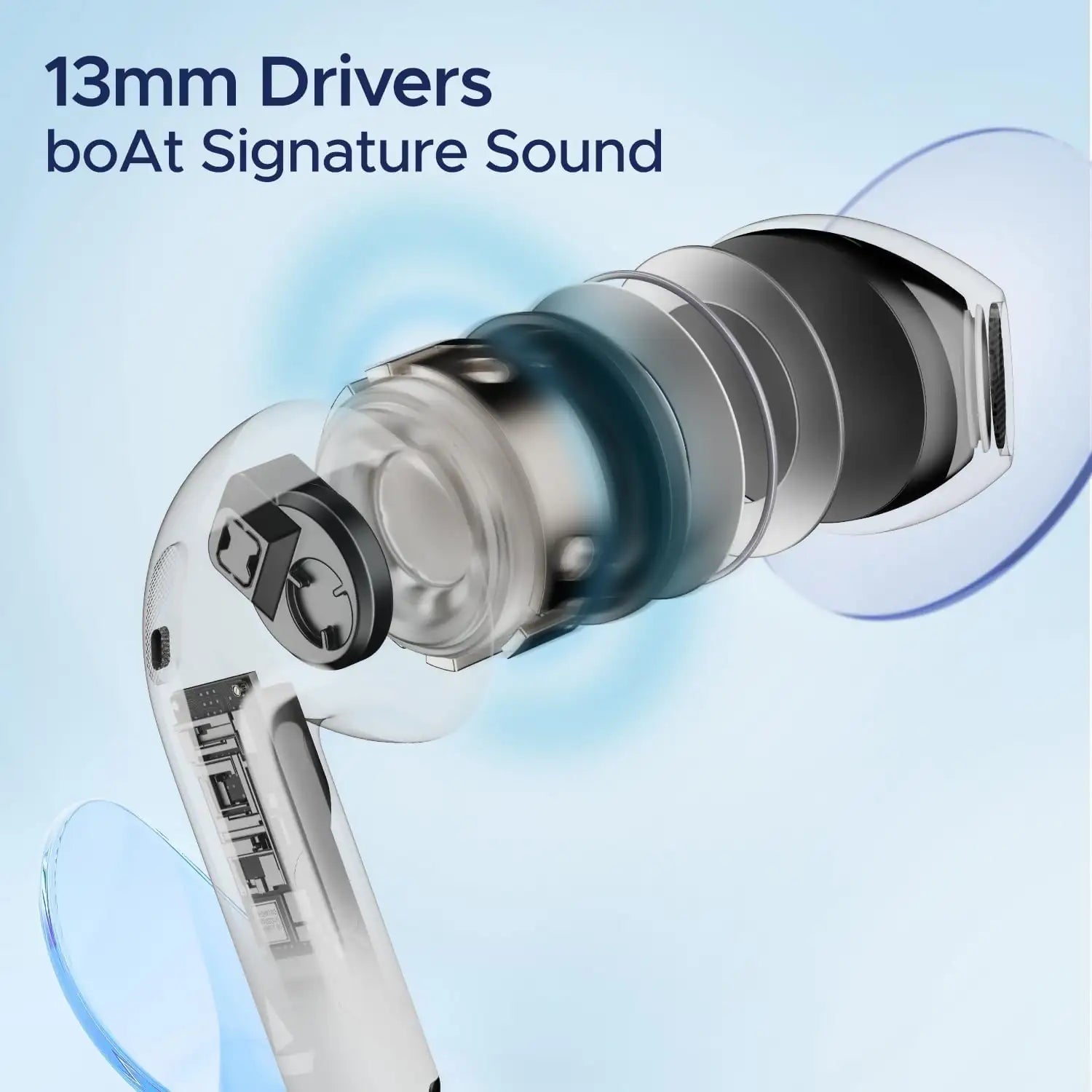 boAt Airdopes Alpha TWS Earbuds with 35H Playback, ASAP Charge, BEAST Gaming Mode, ENx Noise Reduction, IPX5 Water Resistance & boAt Signature Sound – Wireless Earbuds for iPhone & Android - Damoo