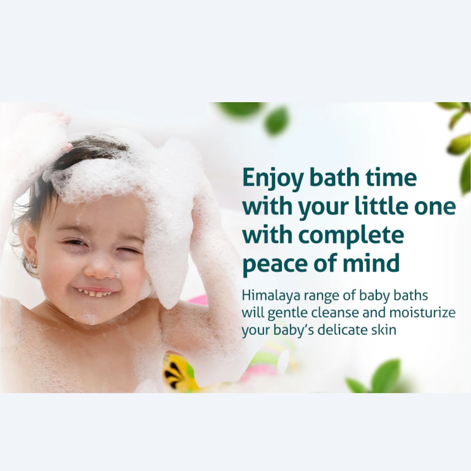 Himalaya No Tears Moisturizing Baby Bath 400ml – Gentle Body Wash with Aloe Vera & Olive Oil | Tear-Free Formula for Newborns & Sensitive Skin | 90.8% Natural Ingredients - Damoo