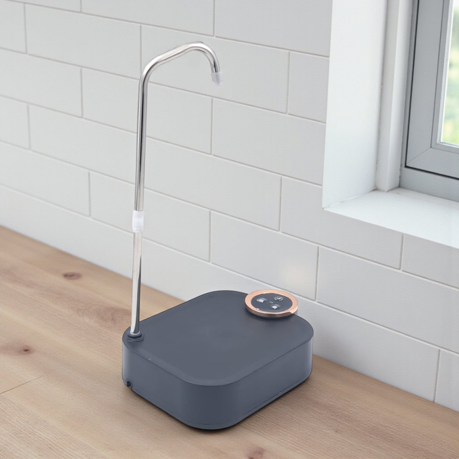 2-in-1 Automatic Water Dispenser | USB-C Rechargeable Pump for Bottled Water & Desktop Use | 360° Rotating Spout, Precise Output & Water-Lock Nozzle - Damoo