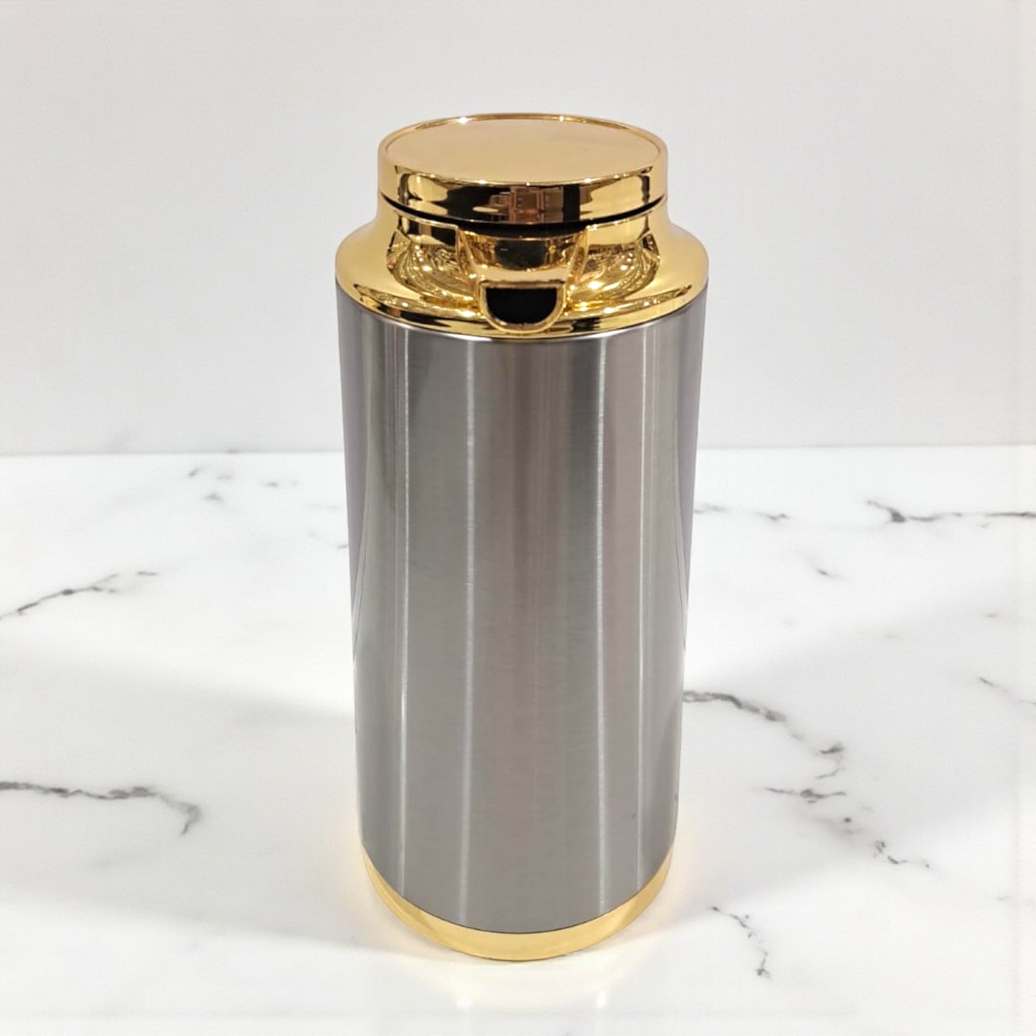 Vogati Premium Stainless Steel Thermos Flask – Double Wall Vacuum Jug with Golden Finish - Damoo