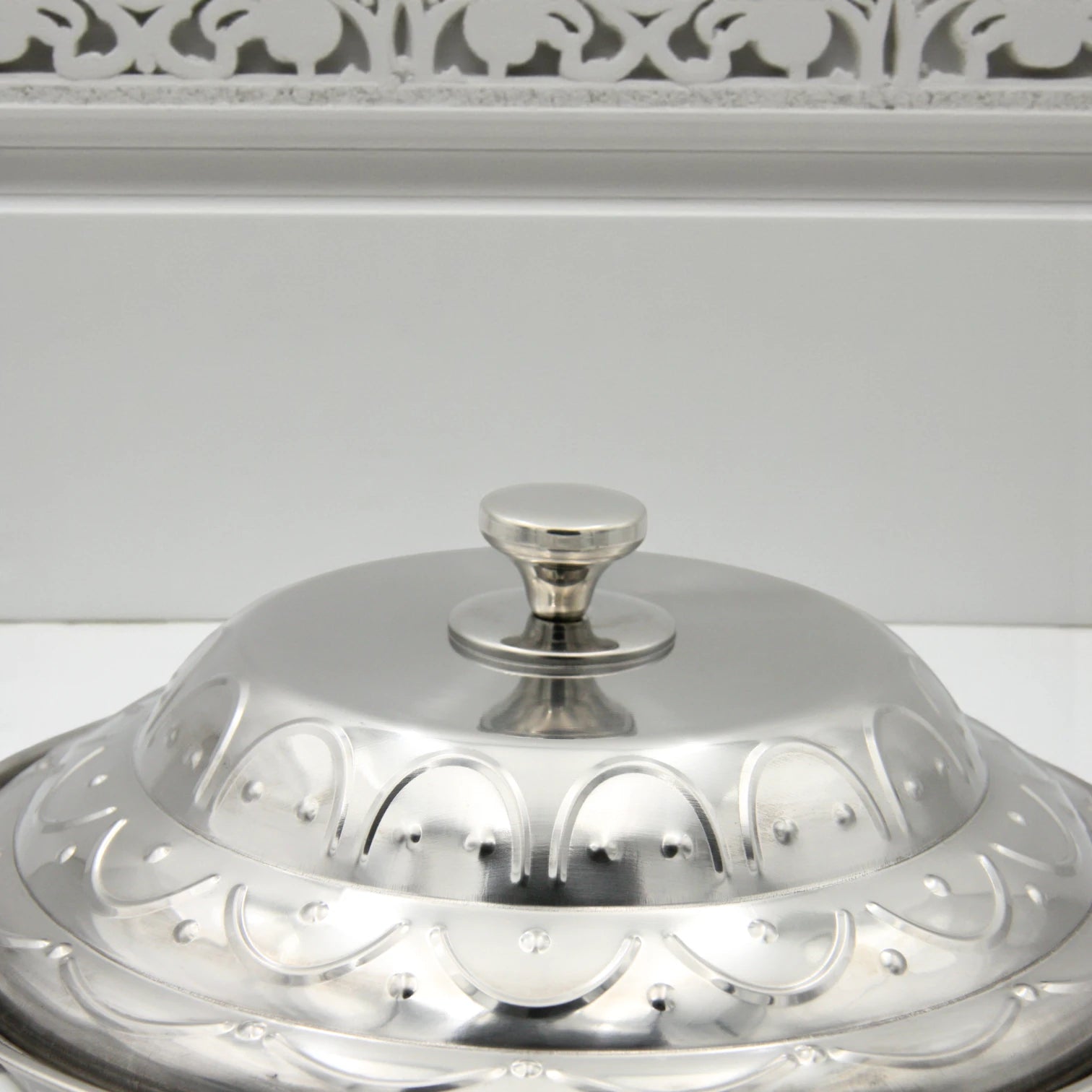 Classic Dome-Lid Stainless Steel Food Warmer β Traditional Insulated Hot Pot for Majlis, Buffet, or Family Gatherings - Damoo