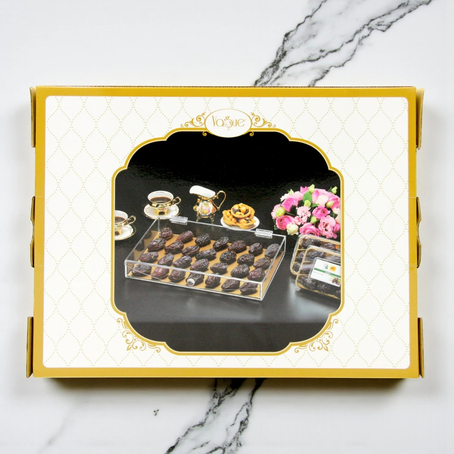 Clear Acrylic Flip Candy Box with Beige Base – Multi-Purpose Storage Container for Candies, Snacks, and Small Items - Damoo